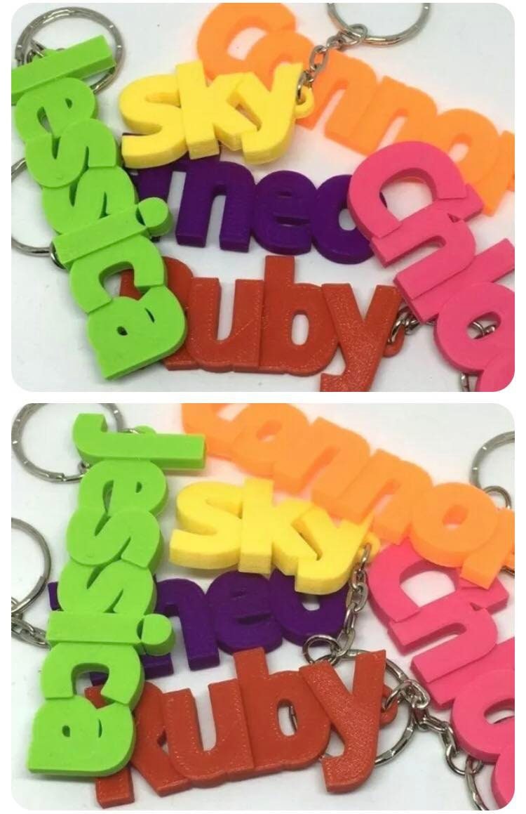 Girls Personalised Keyring, School Bag Tag, Back to School Gift, Party Bag Filler, Small Personalised Item, Personalised Gift, Under 5