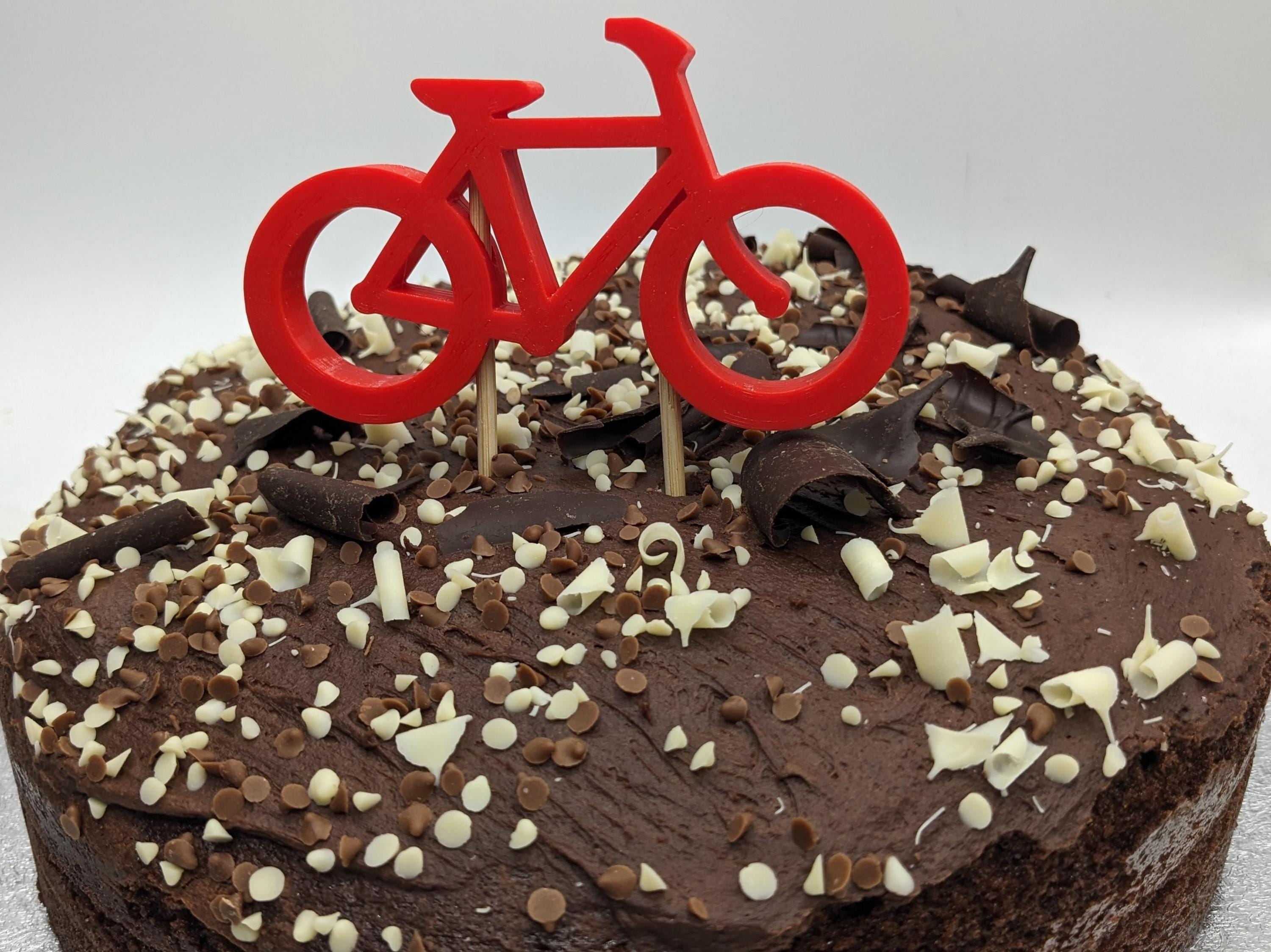 Bike Cake Topper, Cycling Cake Topper, Bike Shaped Cake Topper, Biker Cake Topper, Cycling Cake, Cyclist Cake, Mountain Bike Cake, Cyclist