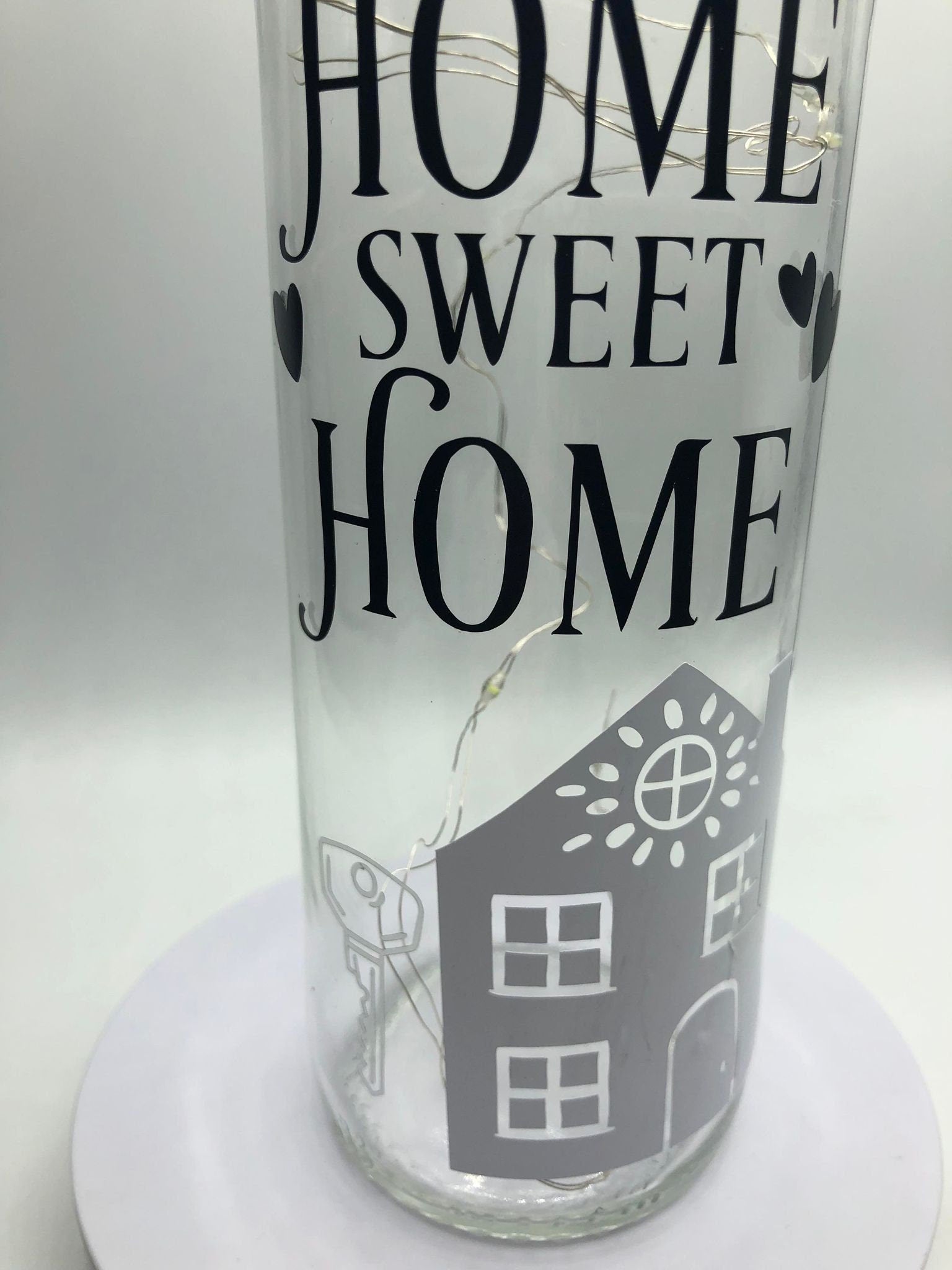 Home Sweet Home Housewarming Gift, Home Decor Gift, Light Up New Home Bottle, First Home Gift, New Home Gift, Christmas Home Gift, House