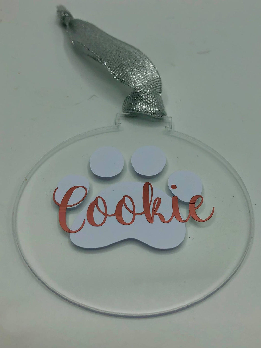 Personalised Pet Christmas Bauble / Dog Paw Print Personalised Bauble / Cat Paw Print Personalised Bauble / Paw Print Name Bauble / Pet Gift