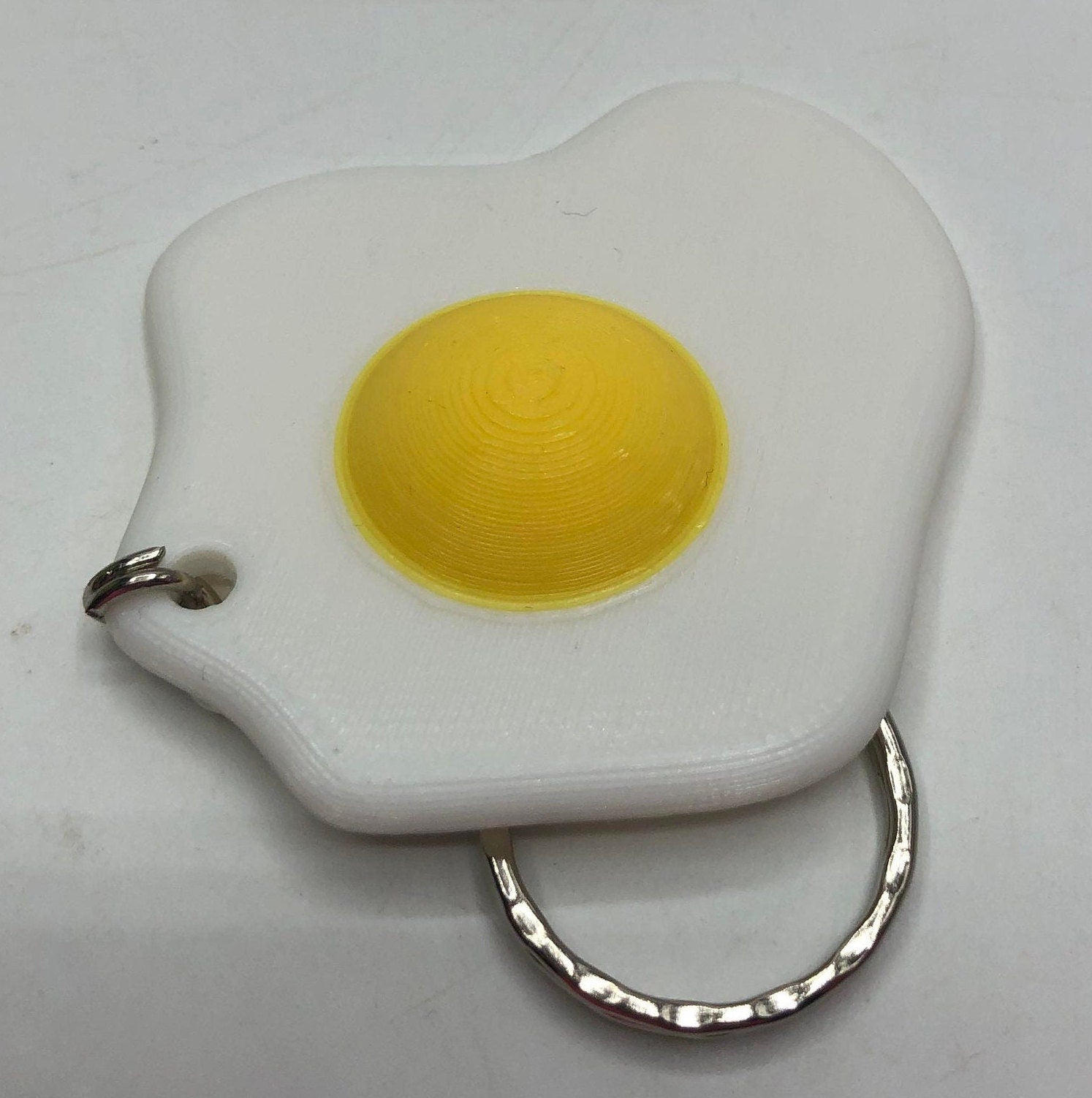 Fried Egg Keyring / Novelty Fried Egg Keyring / Fried Egg Bag Charm / Fried Egg Gift / Cooking Keyring / Cooking Inspired / Chef Gift / Egg
