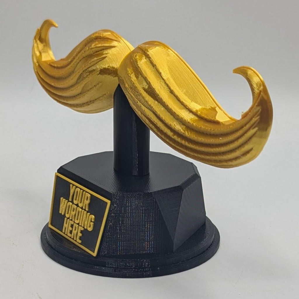 Personalised Moustache Trophy, Movember Award Gift, Custom Trophy Gift, Moustache Award Gift, Office Trophy, Best Moustache Gift, Moustache