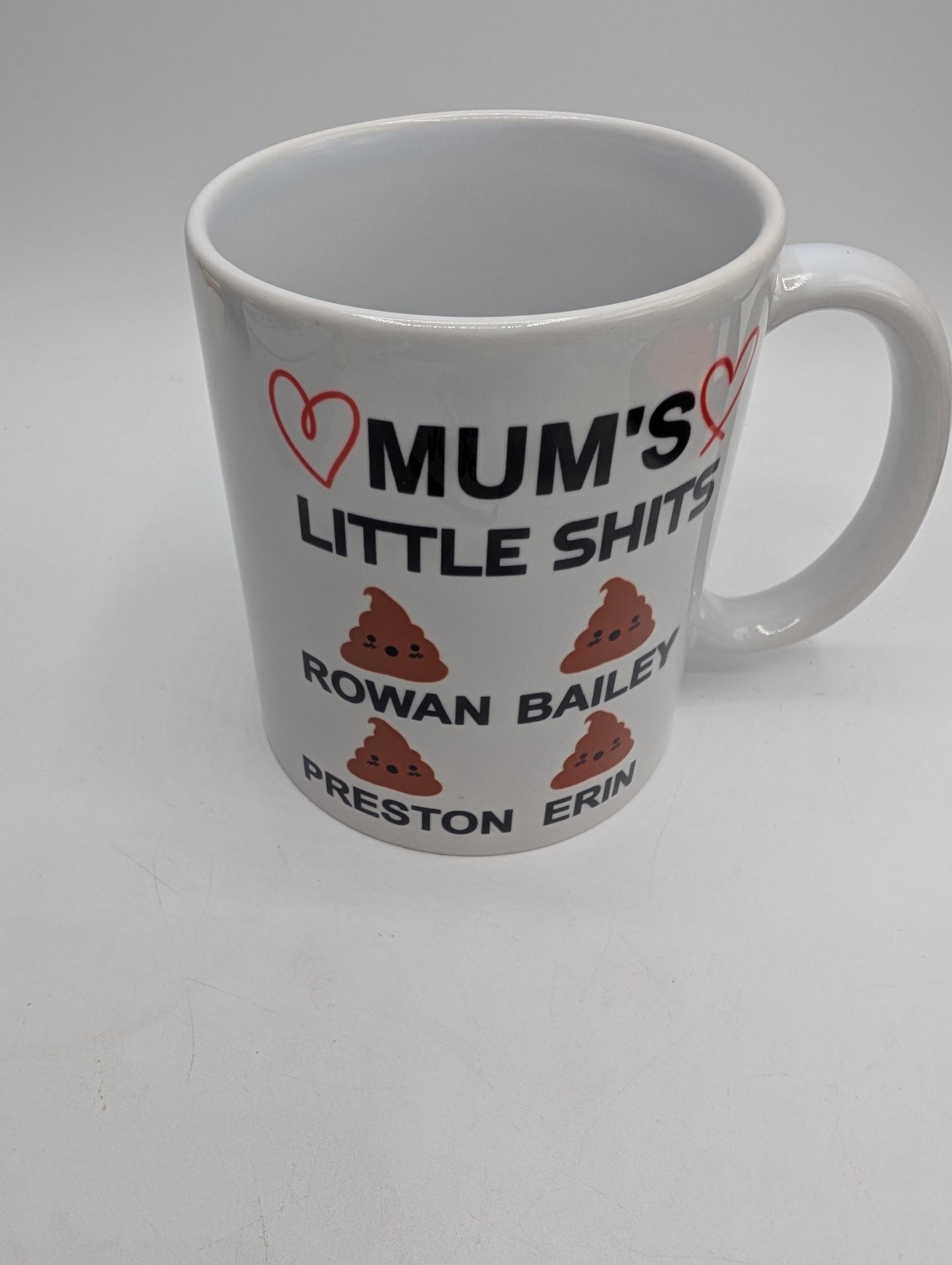 Mum Gift Personalised Mug / Mum's Little Shits Mug / Mummy's Little Shits Mug / Funny Mug / Personalised Mother's Day Gift / Mum Birthday