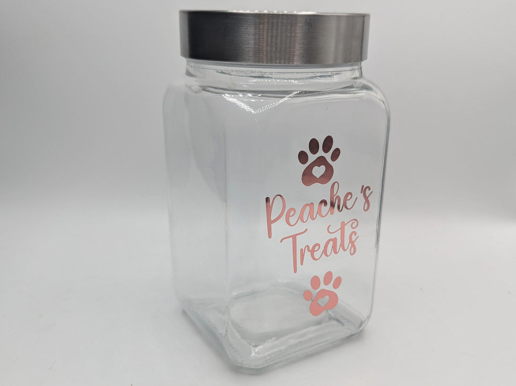 Personalised Dog Treat Jar, Cat/Dog Treat Jar, New Puppy Treat Jar, Puppy Pack Treat Jar, Gift for Dog Owner, Dog Treat Storage, Dog Gift