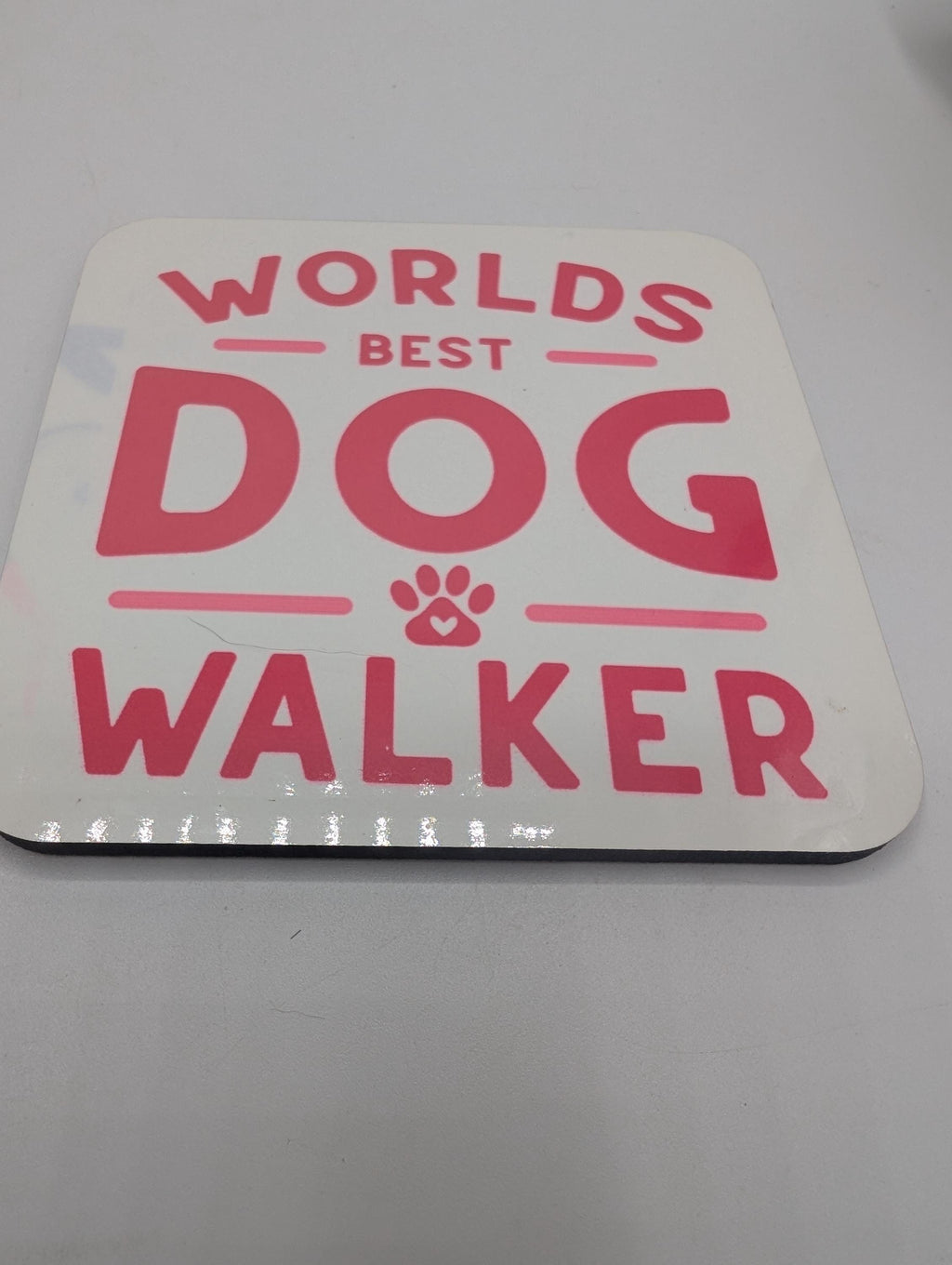 Dog Walker Coaster, Gift for Dog Walker, Under 5 Pound, Dog Walker Thank You, Best Dog Walker Gift, Dog Christmas Gift, Dog Walker Thank You