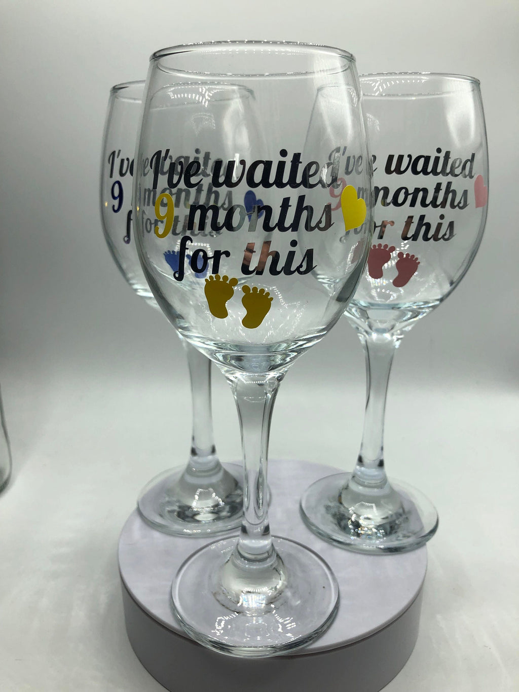 Baby Shower Gift for Mum / Pregnancy Gift for Mum / Gift for New Mum / Gift for New Mummy / I've Waited 9 Months For This Glass Gift