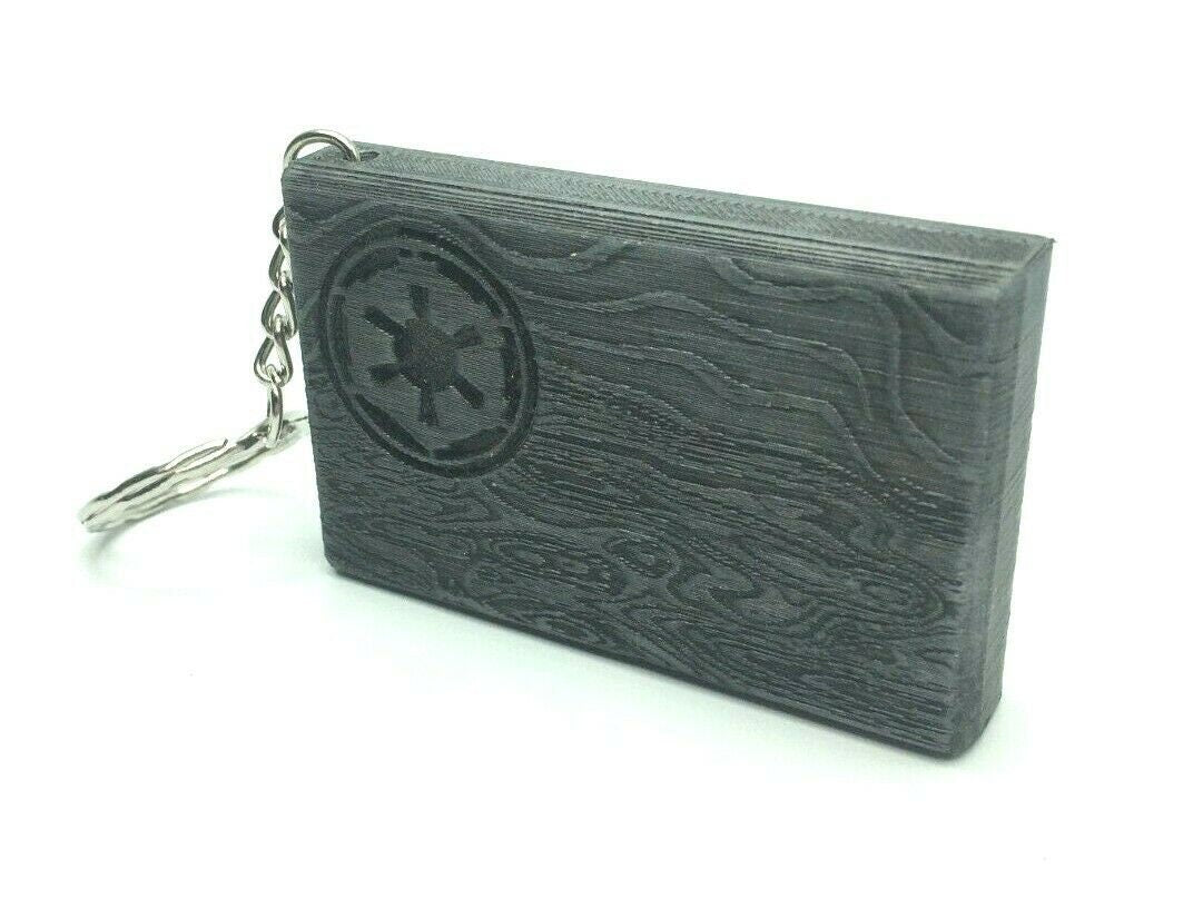 Beskar Steel Ingot Replica Keyring / Bagtag -Weighted Hand Finished