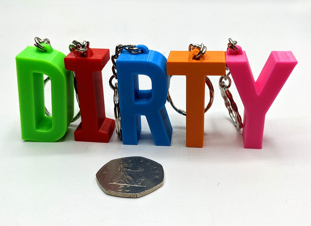 Large Initial Letter Keyrings / Letter Keyring / Letter Bag Tag / Initial Bag Charm / Under 5 Pounds / Alphabet Keyring / Party Bag Gift