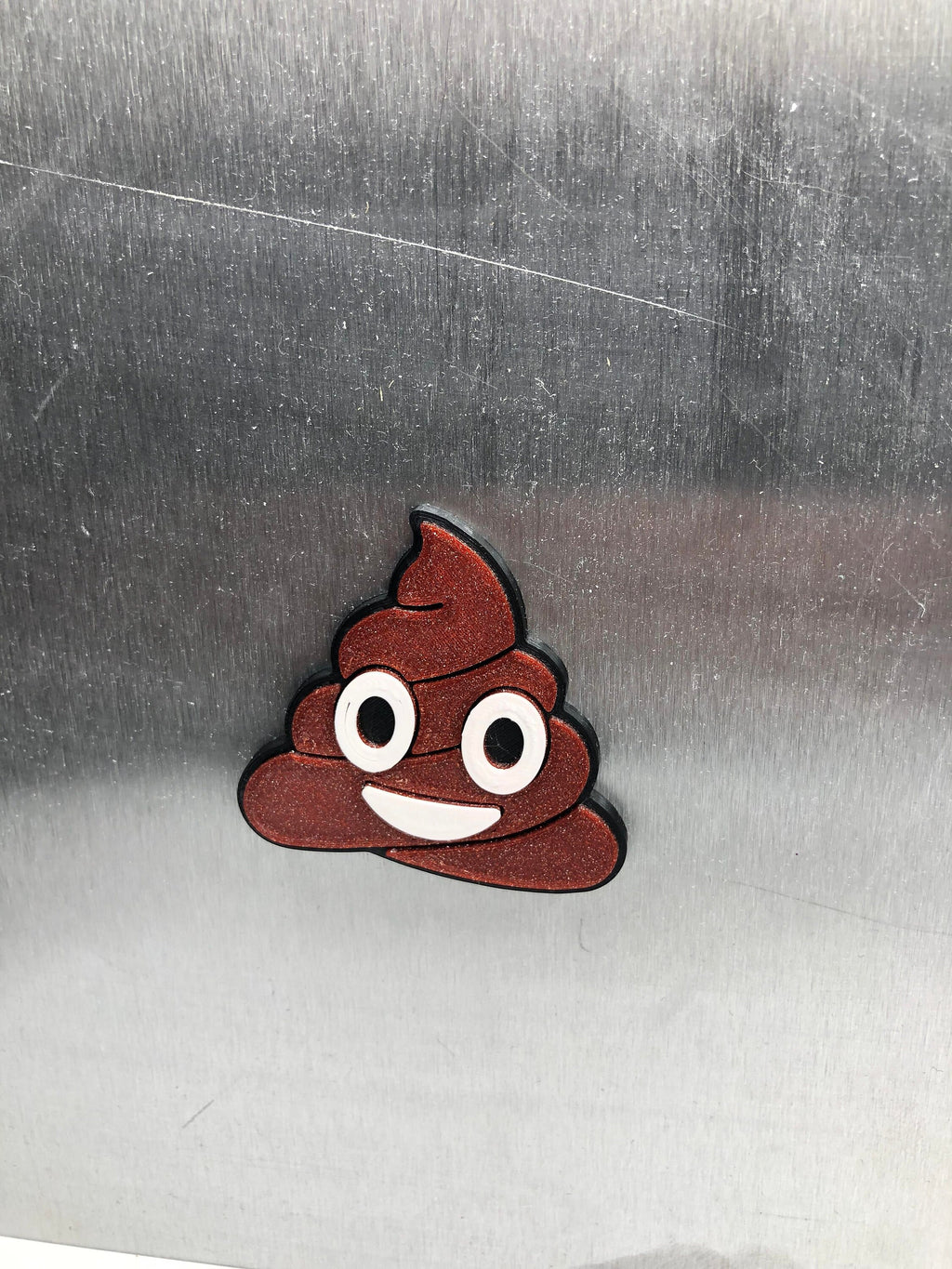 Sparkly Brown Poop Magnet / Smiling Pile Poo Magnet / Poo Shaped Magnet / Poo Shaped Fridge Magnet / Novelty Poo Magnet / Poop Joke Magnet