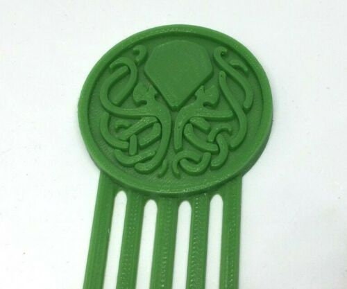 Cthulhu Bookmark, H P Lovecraft Inspired Bookmark Gift, Cthulhu Cult, Octopus Design Bookmark, Bookmark Gift, Reading Gift, Under 5 Pounds