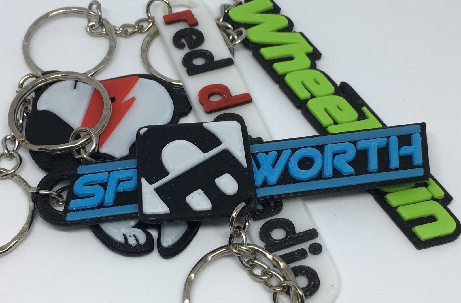 Company Logo Keyrings / Promotional Key Chains for your Business, Slogan / Mascot / Your Business Name Keyring / Company Keyring / Merch