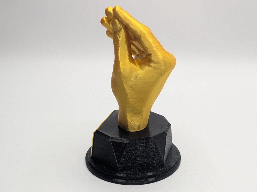 Personalised Italian Hand Gesture Trophy, Hand Gesture Trophy, Custom Trophy, Golden Award, Hand Gesture Award, Funny Trophy, Office Trophy