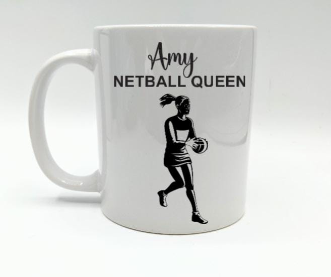 Personalised Netball Mug / Gift for Netball Player / Personalised Netball Gift / Netball Stocking Filler / Gift for Netball Player / Netball