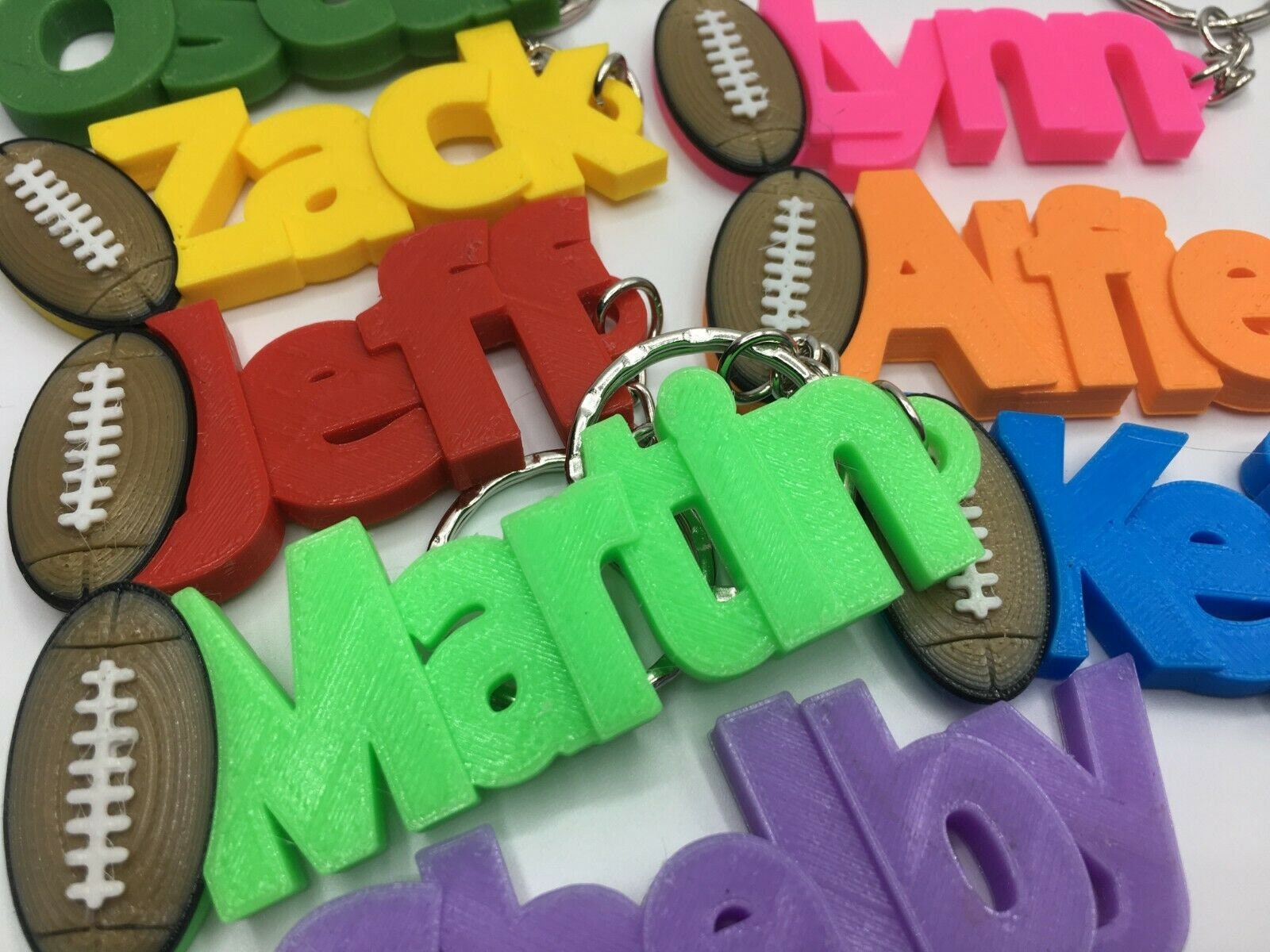 Personalised Rugby Keyring / Rugby Bag Tag / Rugby Team Keyrings / Rugby Team Bag Tags / Gift for Rugby Fan / Rugby Gift Under 5 Pounds