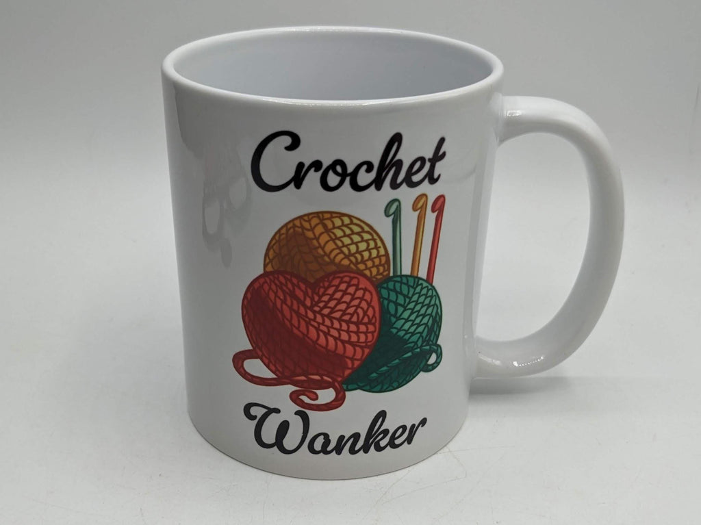 Crochet Wanker Mug / Funny Gift for Crocheter / Crochet Gift / Mother's Day / Crochet Gift / Crochet Mug Gift / Gift for Crocheter / Crochet