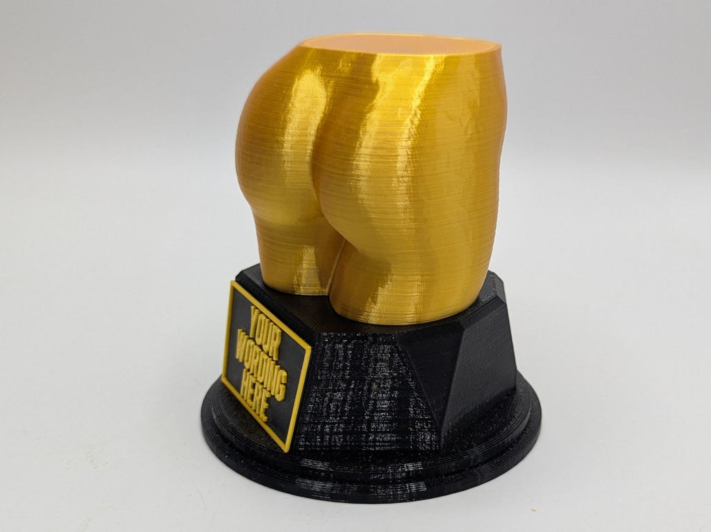 Personalised Nice Butt Trophy, Bottom Shape Gift, Bum Award Gift, Butt Trophy, Joke Bottom Award, Fun Butt Gift Award, Big Butt Award Trophy