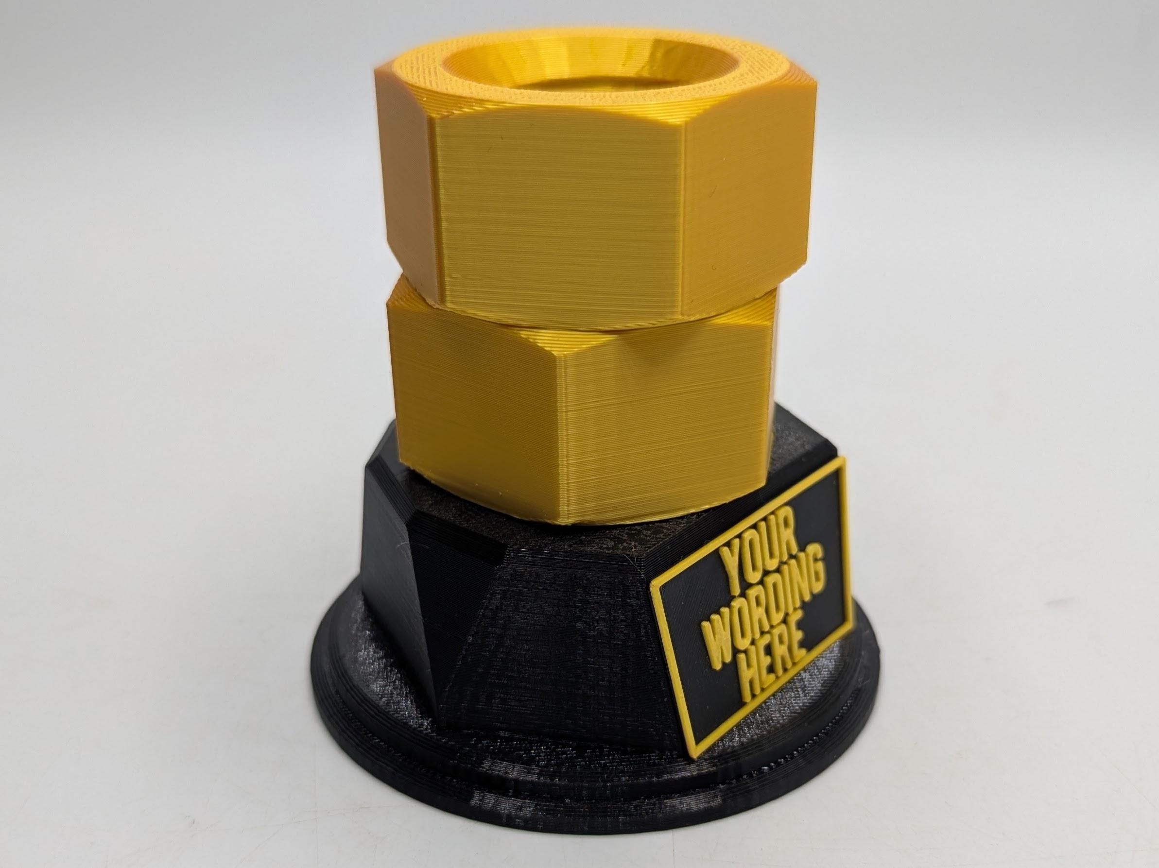 Personalised Nuts Trophy, Mechanic Trophy, Best Mechanic Award, Mechanic Gift, Engineer Trophy, Mechanical Engineer Trophy, Big Nuts Award