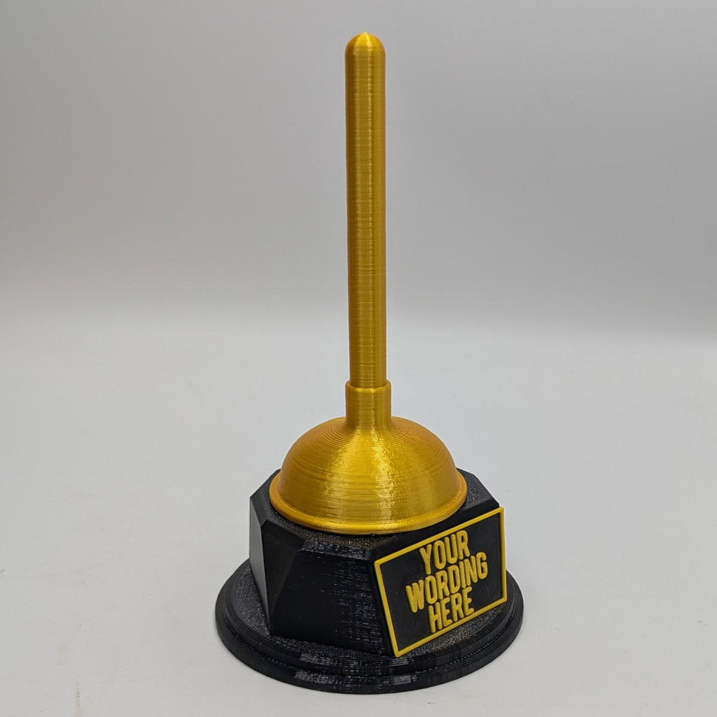 Personalised Plunger Trophy, Custom Trophy Gift, Builder Trophy Gift, Plumber Trophy Gift, Best Plumber Award, DIY Trophy Gift, Custom Award