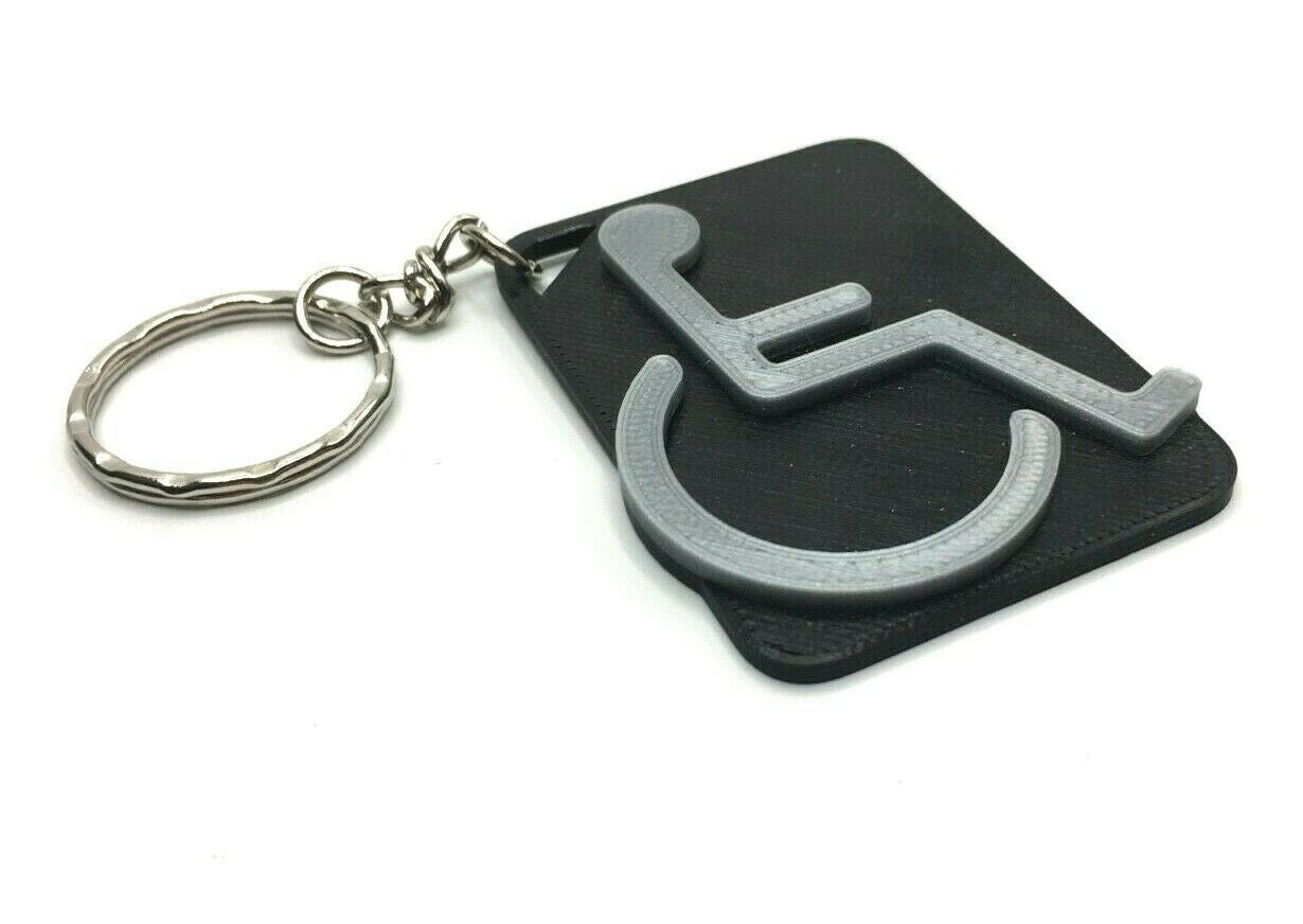 Disabled Door Keyring, Disabled Toilet Door Keyring, Disabled Door Keychain, Disabled Door Bag Tag, Disabled Toilet Keychain, Disabled Sign
