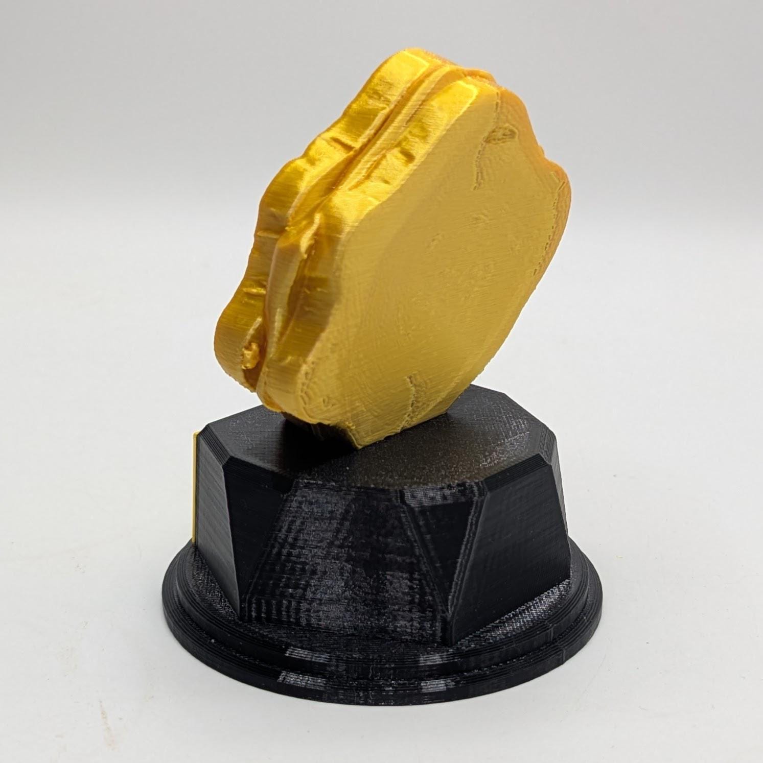 Personalised Toasted Cheese Sandwich Trophy, Cheese Toasty Award, Custom Trophy, Office Trophy, Funny Trophy, Sandwich Lover Award Gift