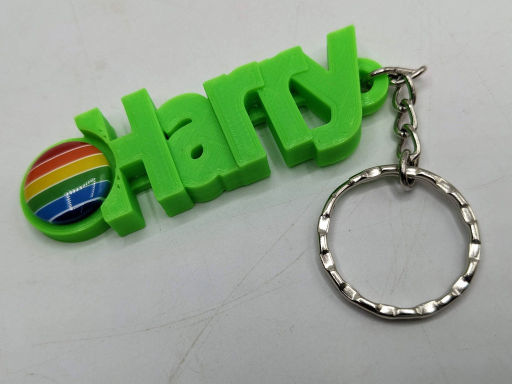 Personalised Rainbow Keyring / LGBTQ+ Keyring / Personalised Pride Keyring / Party Bag Filler / Rainbow Keyring Gift / Under 5 Pounds / Gift