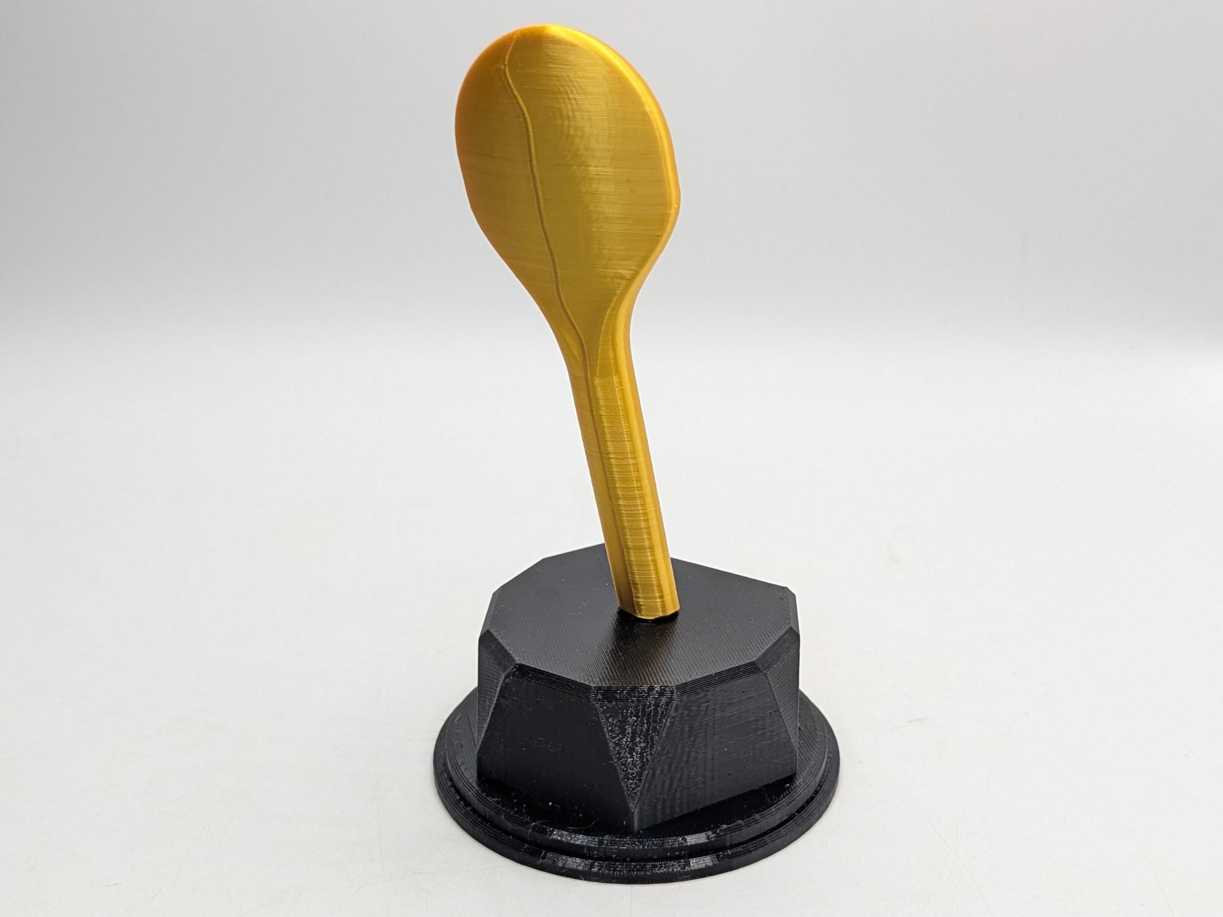 Personalised Wooden Spoon Trophy, Last Prize Trophy, Loser Award, Custom Trophy, Office Trophy, Golden Spoon Trophy, Spoon Award, Spoon Gift
