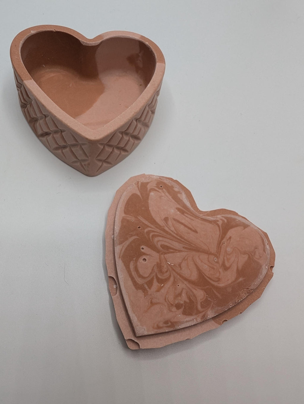 Handmade Trinket Box, Handmade Resin Heart, Heart Trinket Box for Rings, Trinket Heart Storage, Jewellery Storage Heart, Jewelery Box Heart