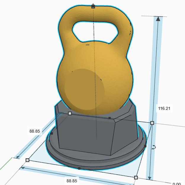 Personalised Kettle Bell Trophy, Exercise Fun Trophy, Gift for Personal Trainer, Custom Trophy Gift, Weight Bell Trophy, Bodybuilding Trophy