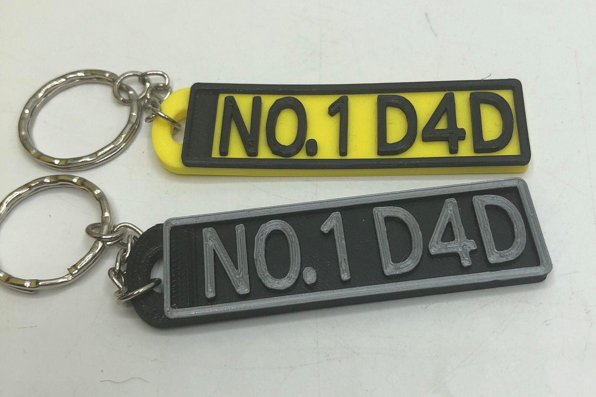 Personalised Number Plate Keyring / Gift for Father's Day / Best Dad Keyring / Grandad Keyring / Dads Taxi / No 1 Dad Keyring / Gift for Dad