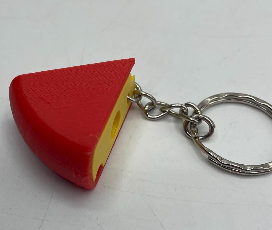 Edam Cheese Keyring, Fun Novelty Cheese Keyring, Cheese Charm, Cheese Lovers Gift, Cheese Keychain, Cheese Keyring, Cheese Gift, Cheesy