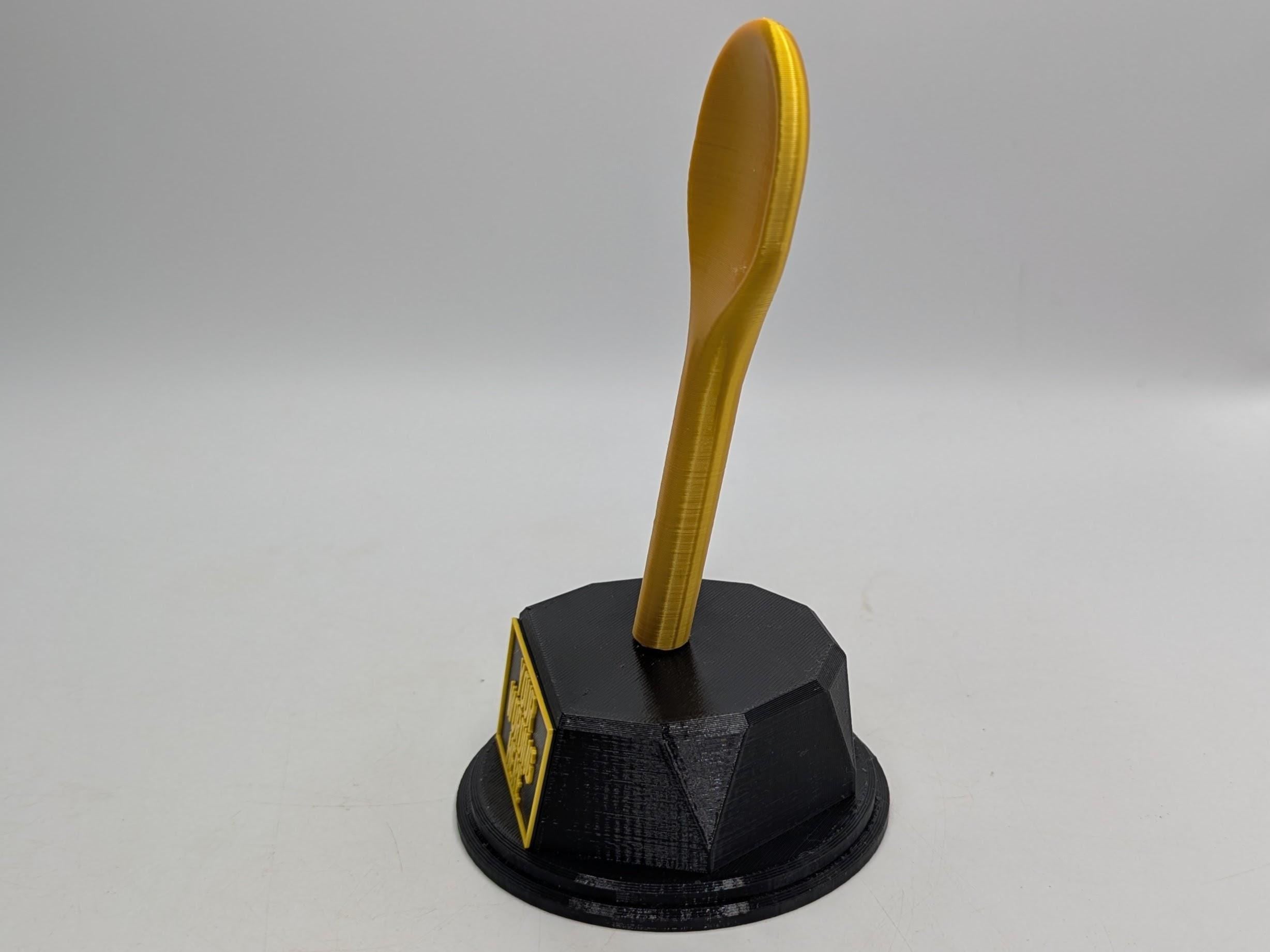 Personalised Wooden Spoon Trophy, Last Prize Trophy, Loser Award, Custom Trophy, Office Trophy, Golden Spoon Trophy, Spoon Award, Spoon Gift