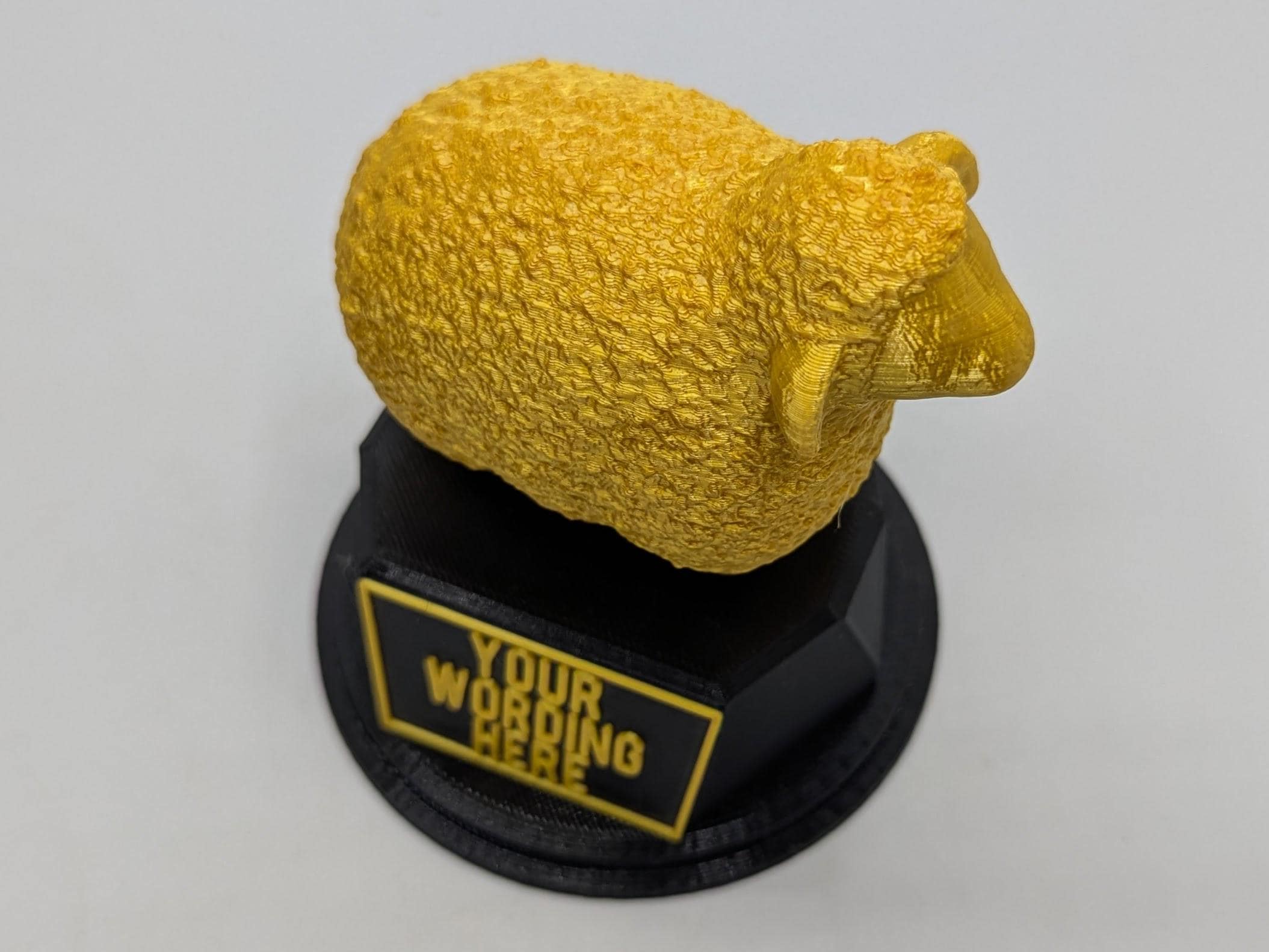 Personalised Sheep Trophy, Farmer Sheep Award, Gift for Sheep Lover, Custom Trophy Gift, Sheep Award Gift, Office Trophy, Animal Lover Award