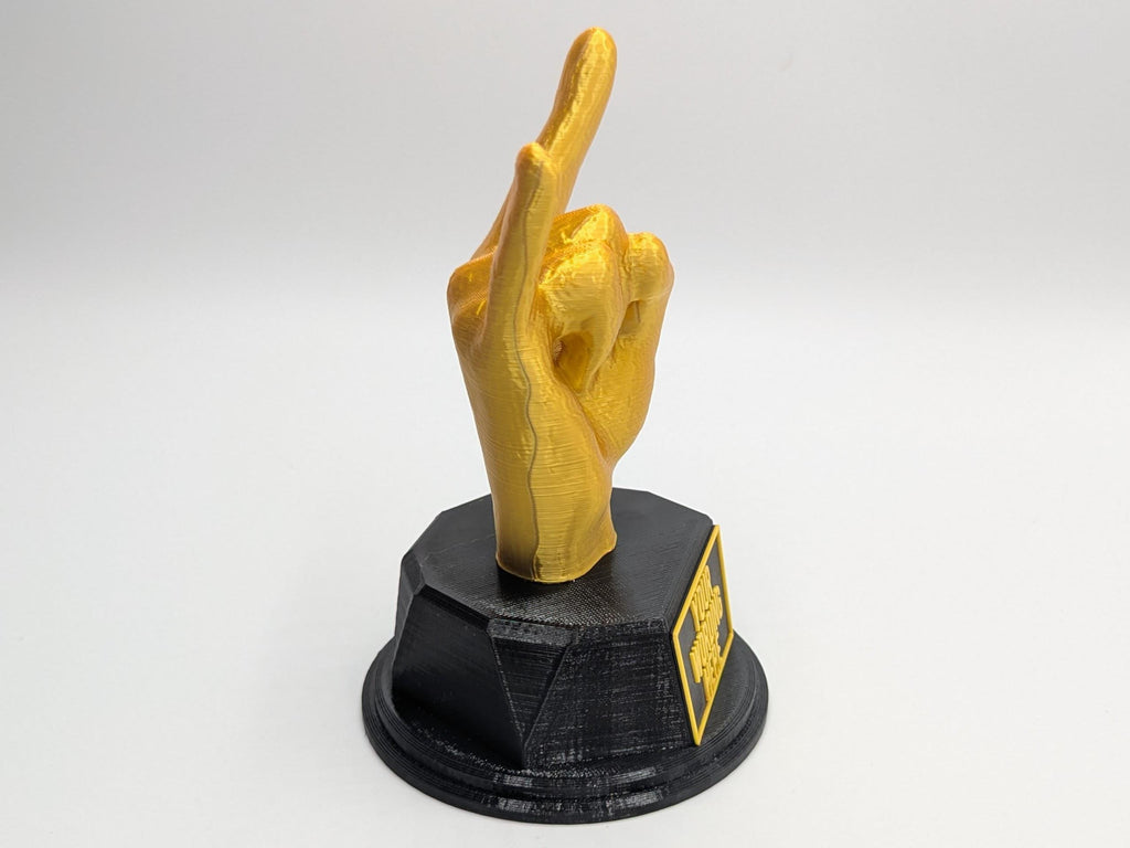 Personalised Rock Fingers Trophy, You Rock Trophy, Rock Hand Award, Custom Rock Lover Gift, Rock On Award, Rock Star Award, Rock Star Trophy