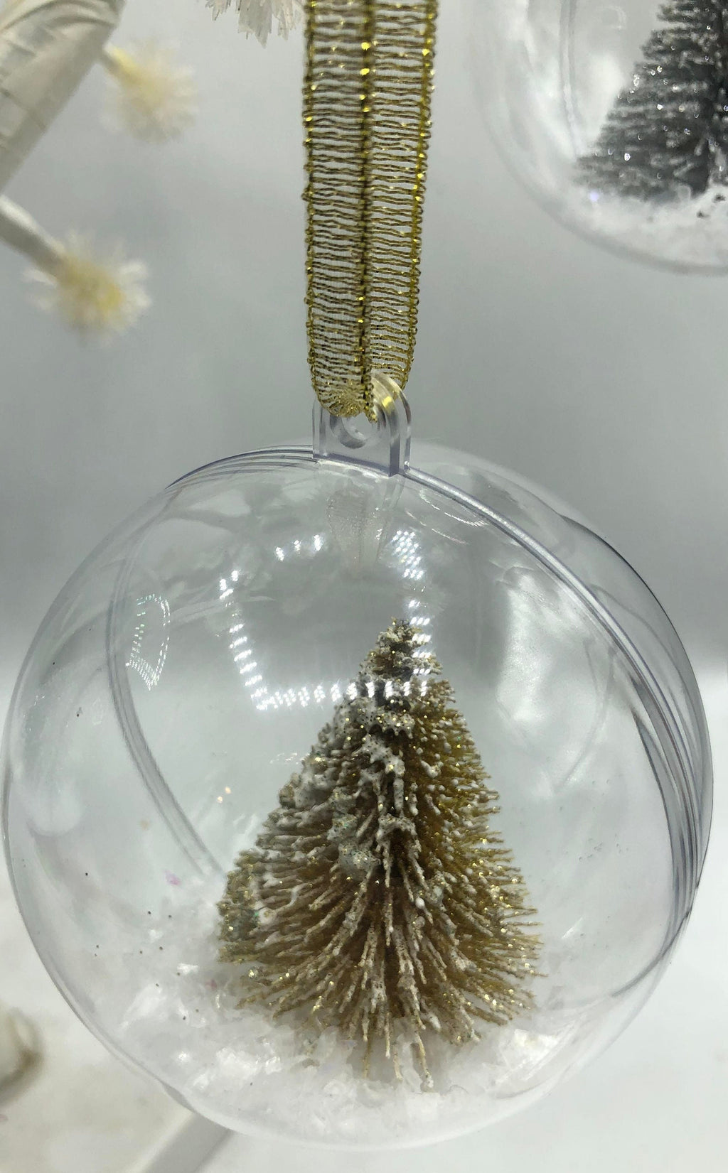 Personalised Glitter Tree Snow Globe Christmas Bauble / Tree Personalised Decoration / Name Bauble / Personalised Christmas Ornament Gift