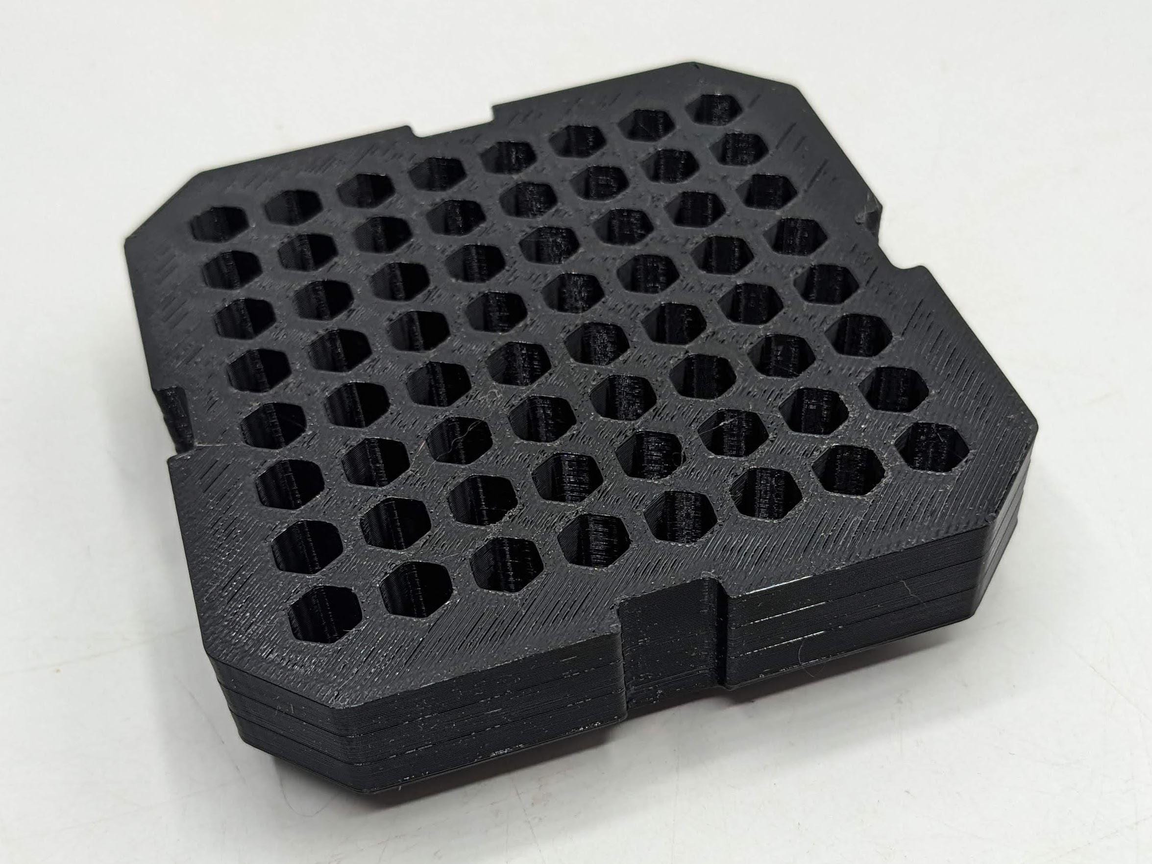 64 Hex Bit Holder Inserts for Milwaukee Packout Slim & Compact Low Profile Organiser Cases