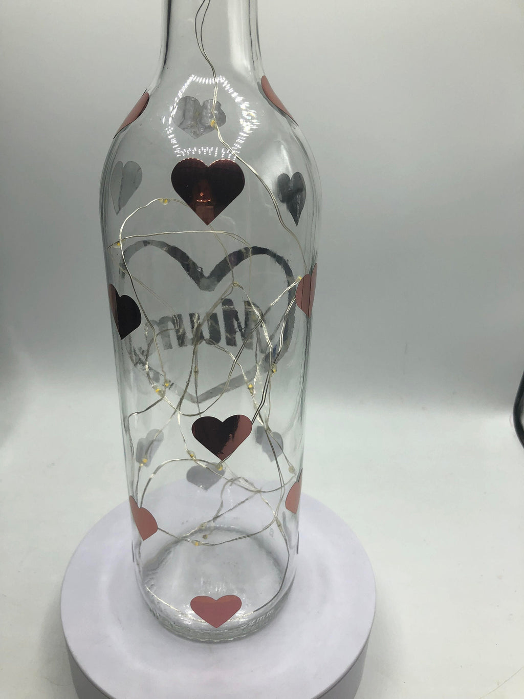 Mum Light Up Bottle, Mothers Day Gift, Gift for Mum's Birthday, Mum Christmas Gift, Mum Special Gift, Mum Heart Keepsake, Best Mum Gift