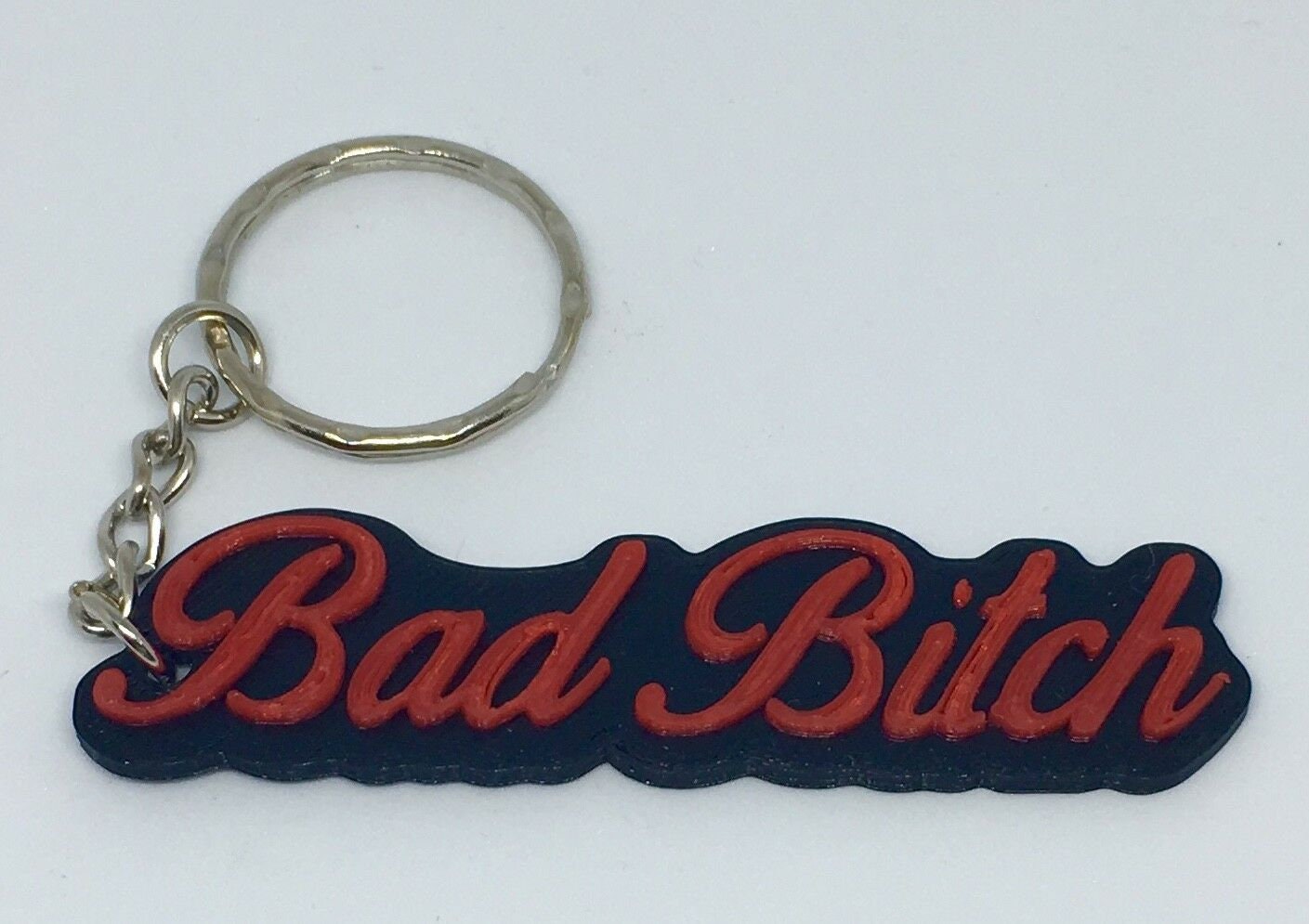 Bad Bitch Keyring / Funny Keyring / Sassy Keyring / Hen Party bag Gift / Novelty Bad Bitch Keyring / Stocking Filler Gift / Bitch Keyring