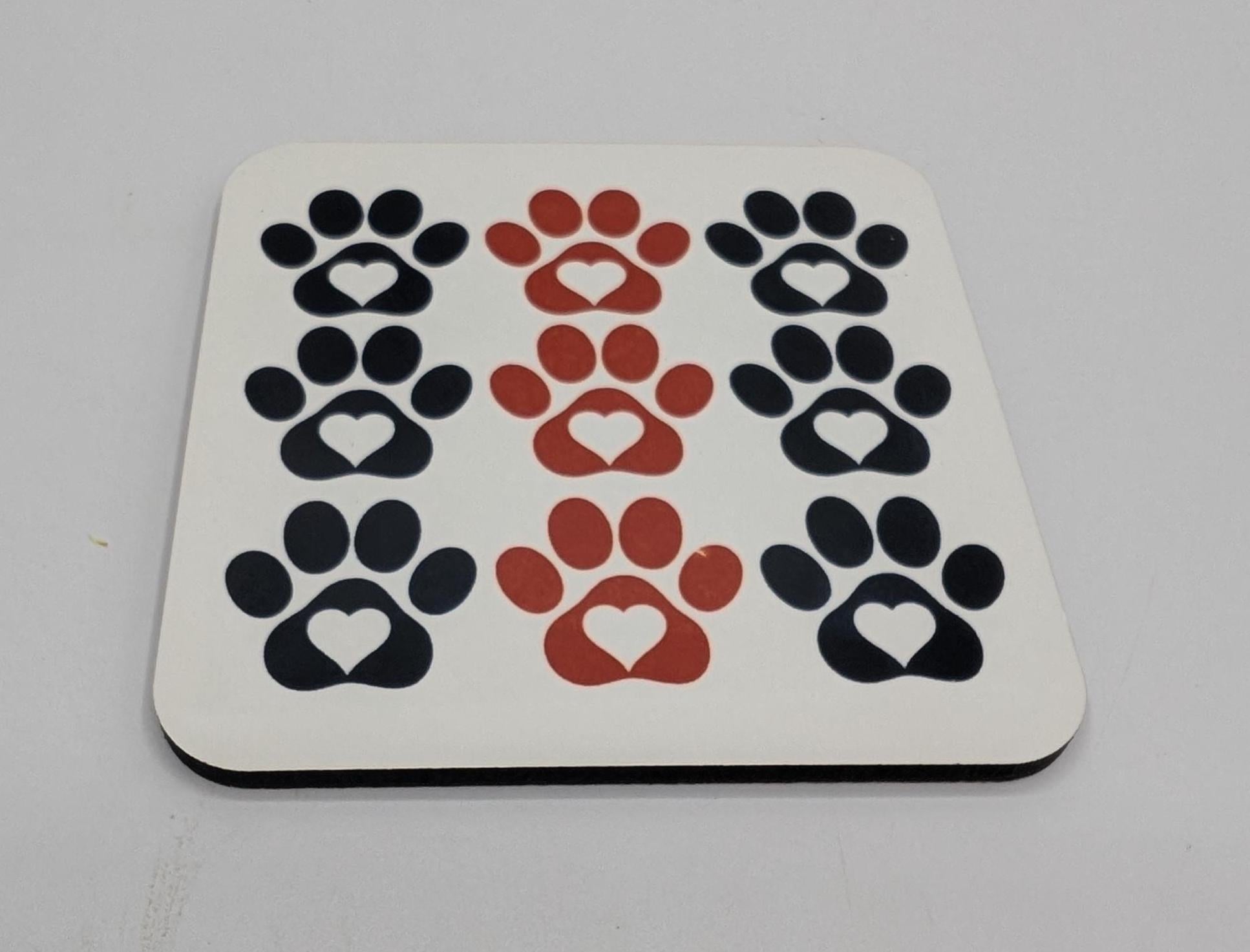 Dog Paw Print Coaster, Dog Lover Gift, Dog Mum Gift, Dog Dad Gift, Animal Coaster, Puppy Owner Gift, Gift for Dog Owner, Dog Paw Shape Gift
