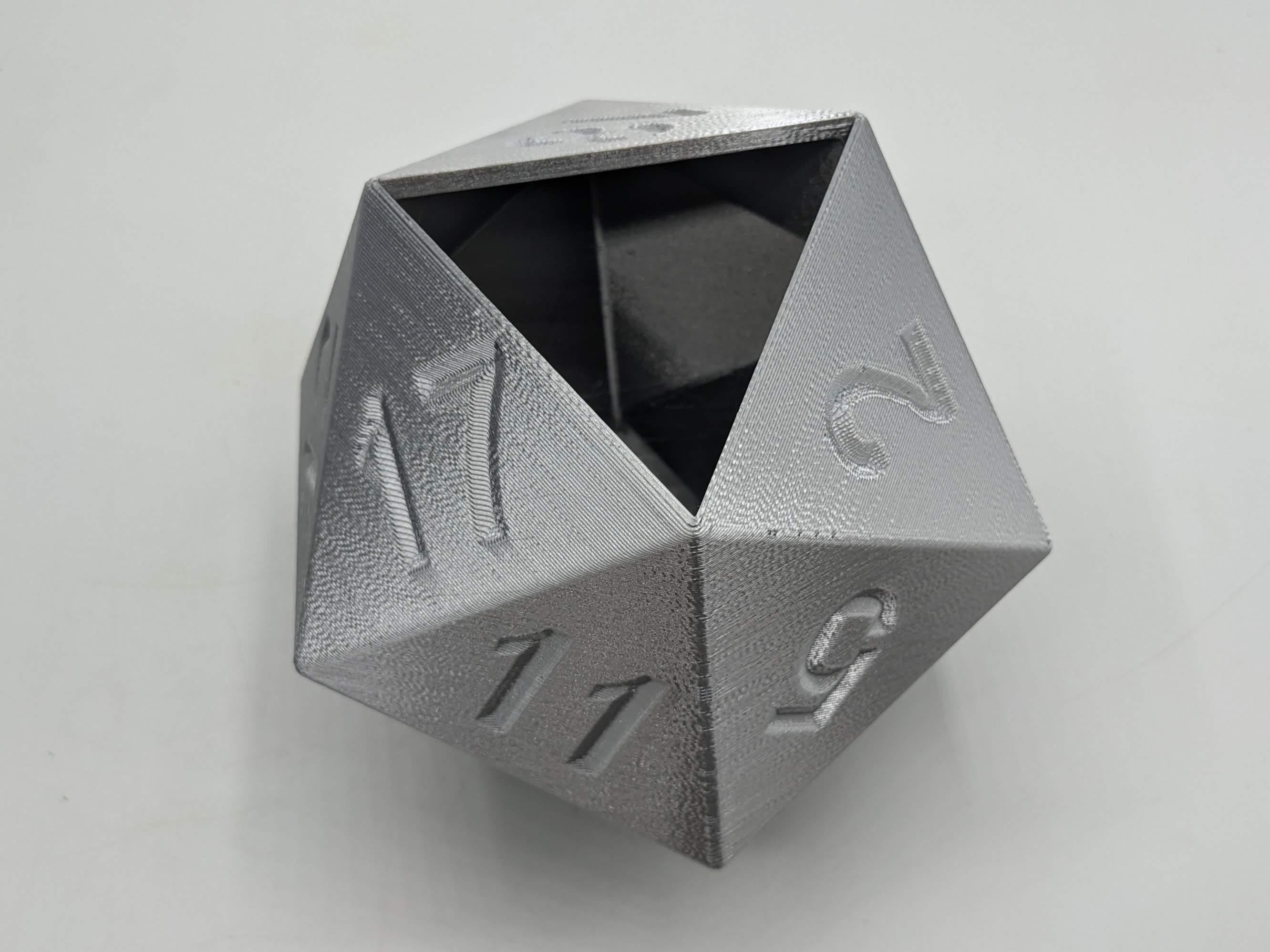 D20 Dice Pen Pot for Role Playing Table Top Gamers / D20 Pot Table Top Gaming / RPG Dice Pen Pot Gift / Pen Pot in the shape of D20 Dice