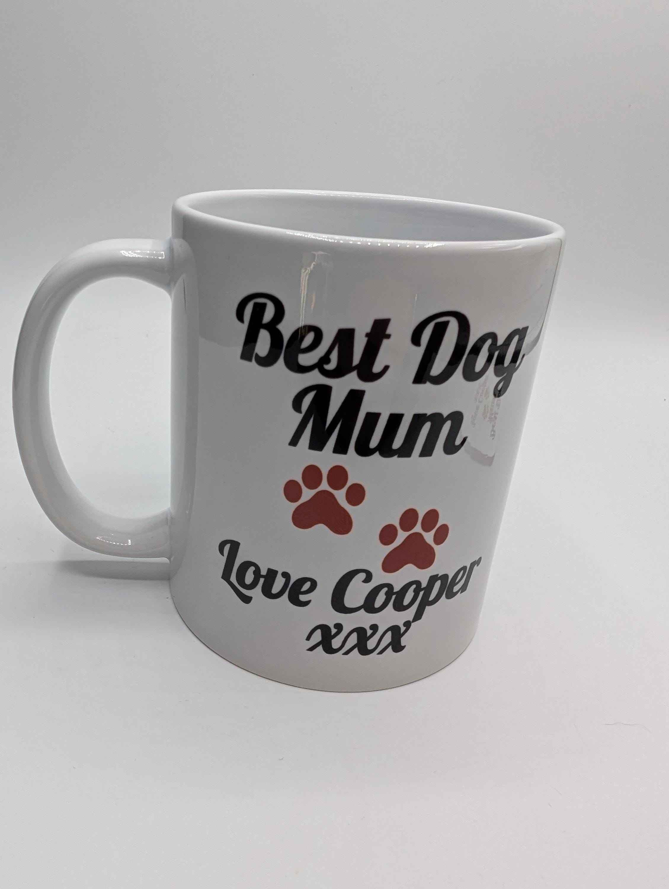 The Best Dog Mum Mug / Personalised Dog Mum Mug with Paw / Dog Mum Gift / Dog Mum Mug / Gift for Dog Mum / Mother's Day Gift / Dog Mam Gift