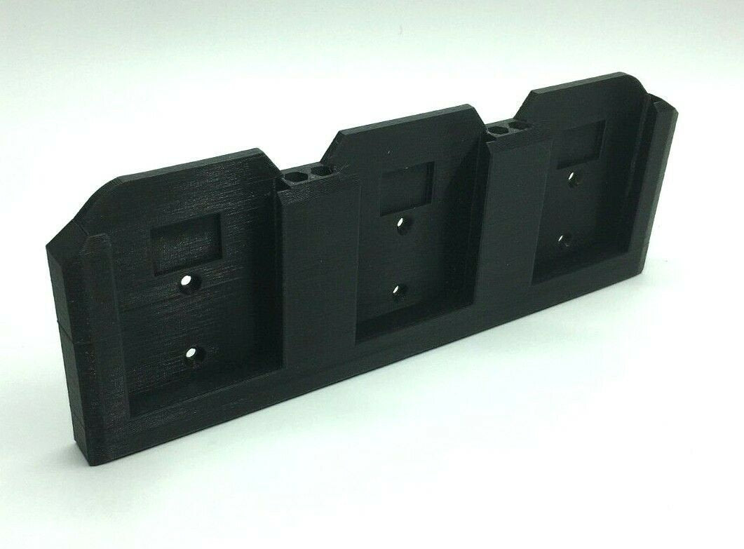 Triple Wall Shelf Mount for BOSCH 18V BATTERIES / Bosch 18v Battery Holder / Bosch 18v Battery Mount / Mount for Shed Van Workshop 4Ah 5Ah