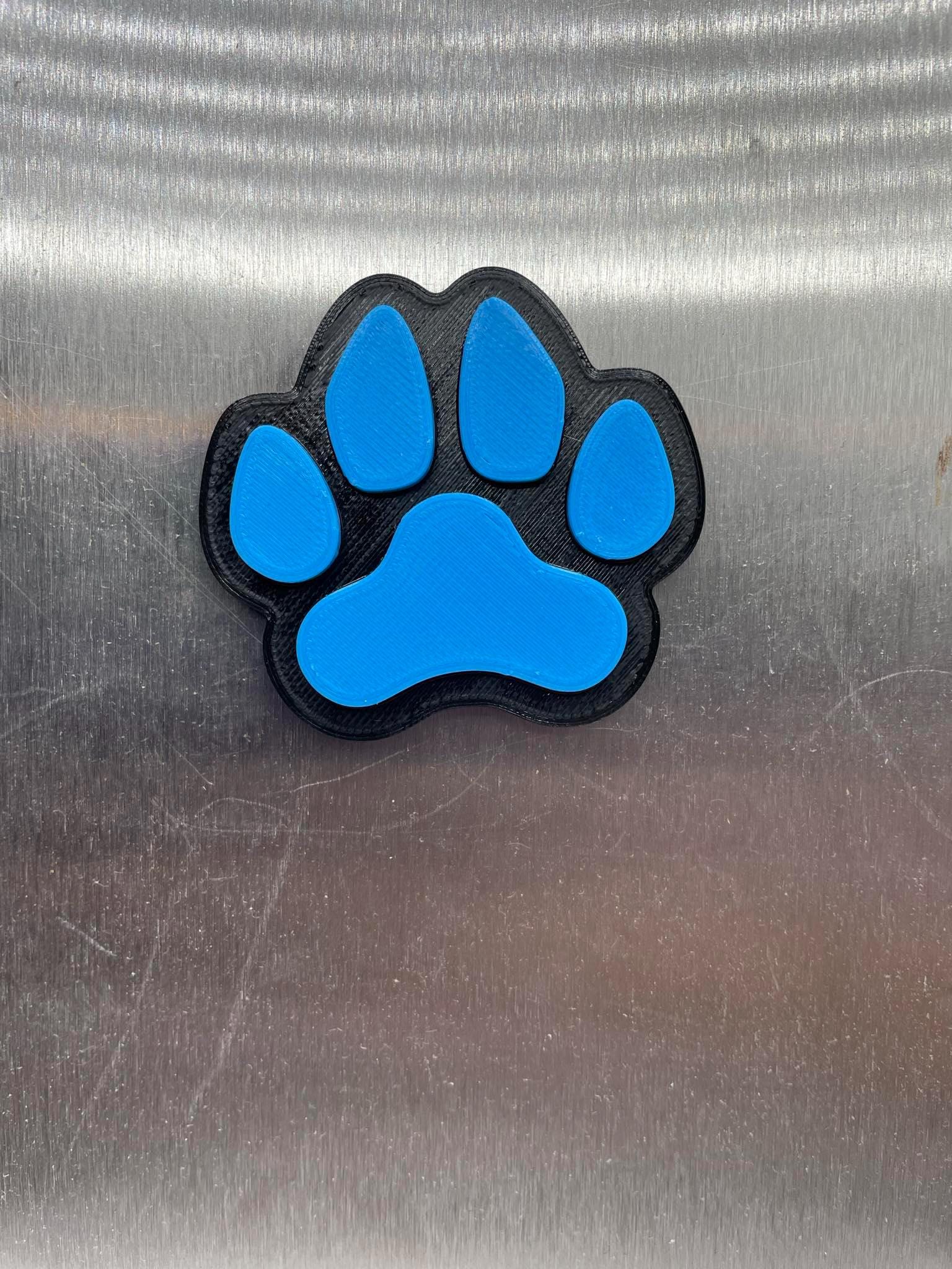 Paw Print Magnet, Dog Paw Magnet, Cat Paw Magnet, Cat Gift, Dog Gift, Puppy Gift, Kitten Gift, Dog Mum Gift, Dog Dad Gift, Office Magnet