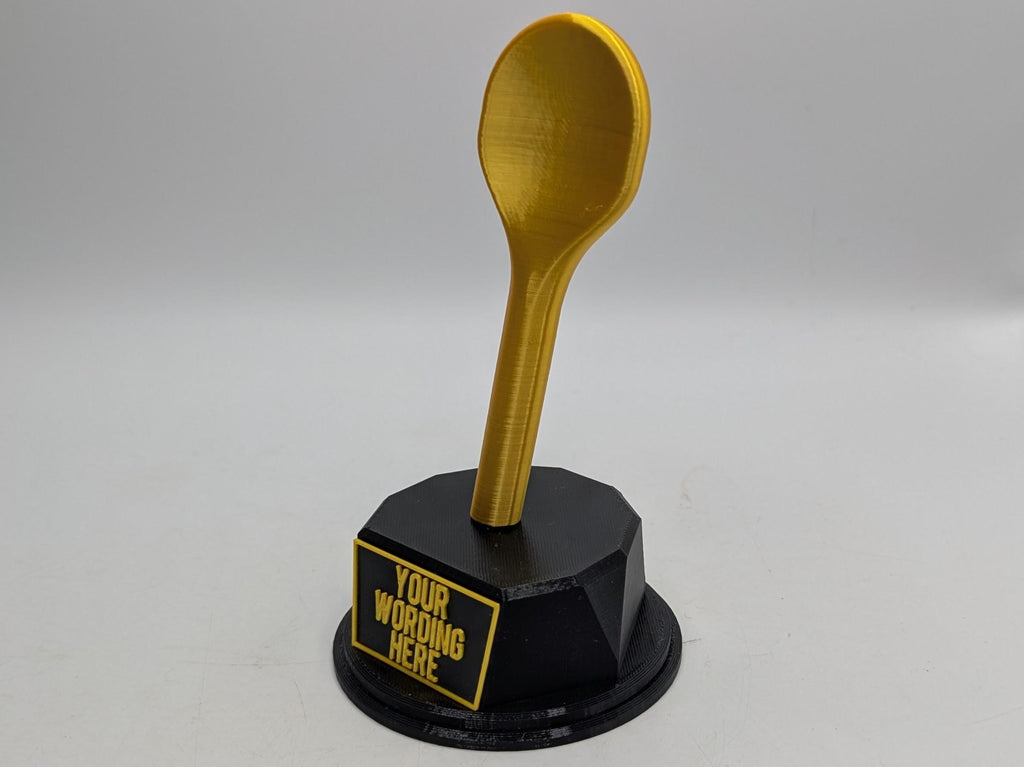 Personalised Wooden Spoon Trophy, Last Prize Trophy, Loser Award, Custom Trophy, Office Trophy, Golden Spoon Trophy, Spoon Award, Spoon Gift
