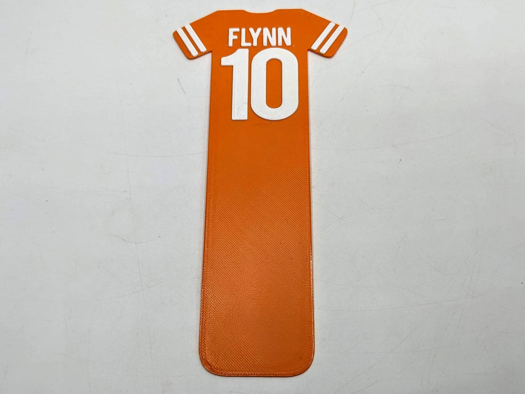 Football Shirt Personalised Bookmark / Soccer Gift / Football Reading / Football Lover Gift / Soccer Bookmark Gift / Party Bag Filler Gift