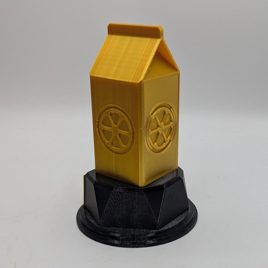 Personalised Orange Juice Trophy, Custom Trophy Gift, Orange Juice Lover Trophy, Orange Juice Award, Orange Juice Carton Gift, Orange Juice