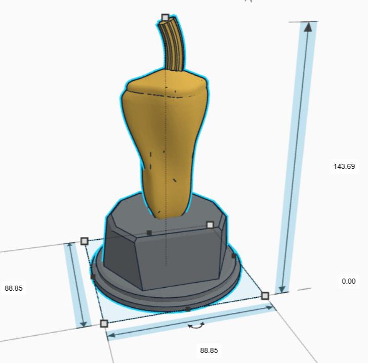 Personalised Chilli Trophy, Chilli Lover Gift, Chilli Pepper Gift, Vegetable Award, Chilli Award, Custom Chilli Trophy, Chilli Shaped Gift