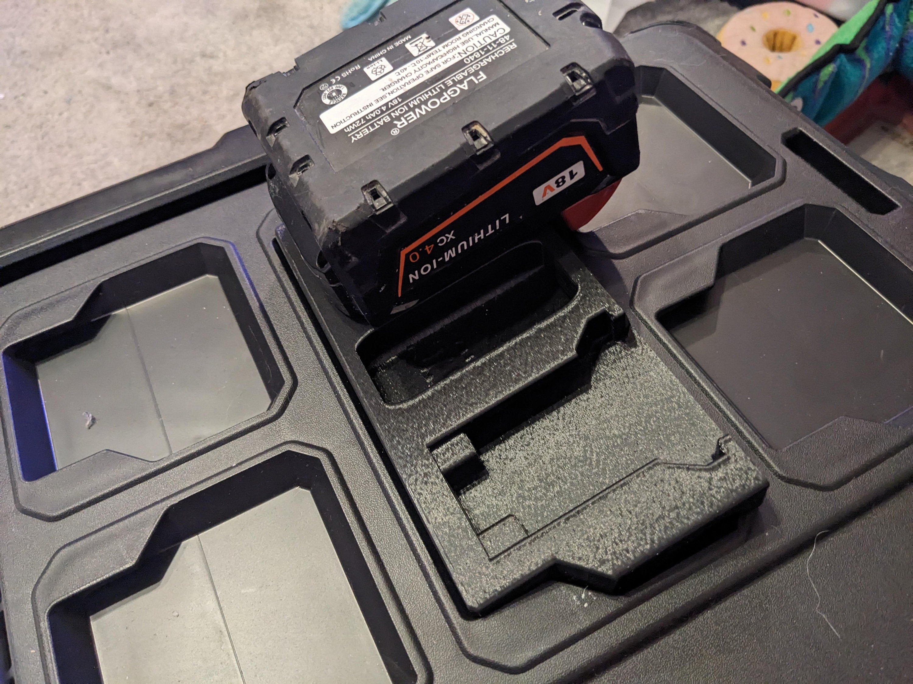 M18 Battery Top Case Mounts for Milwaukee Packout System / M18 Top Case Mounts / M18 Packout System Accessories / M18 Milwaukee Packout