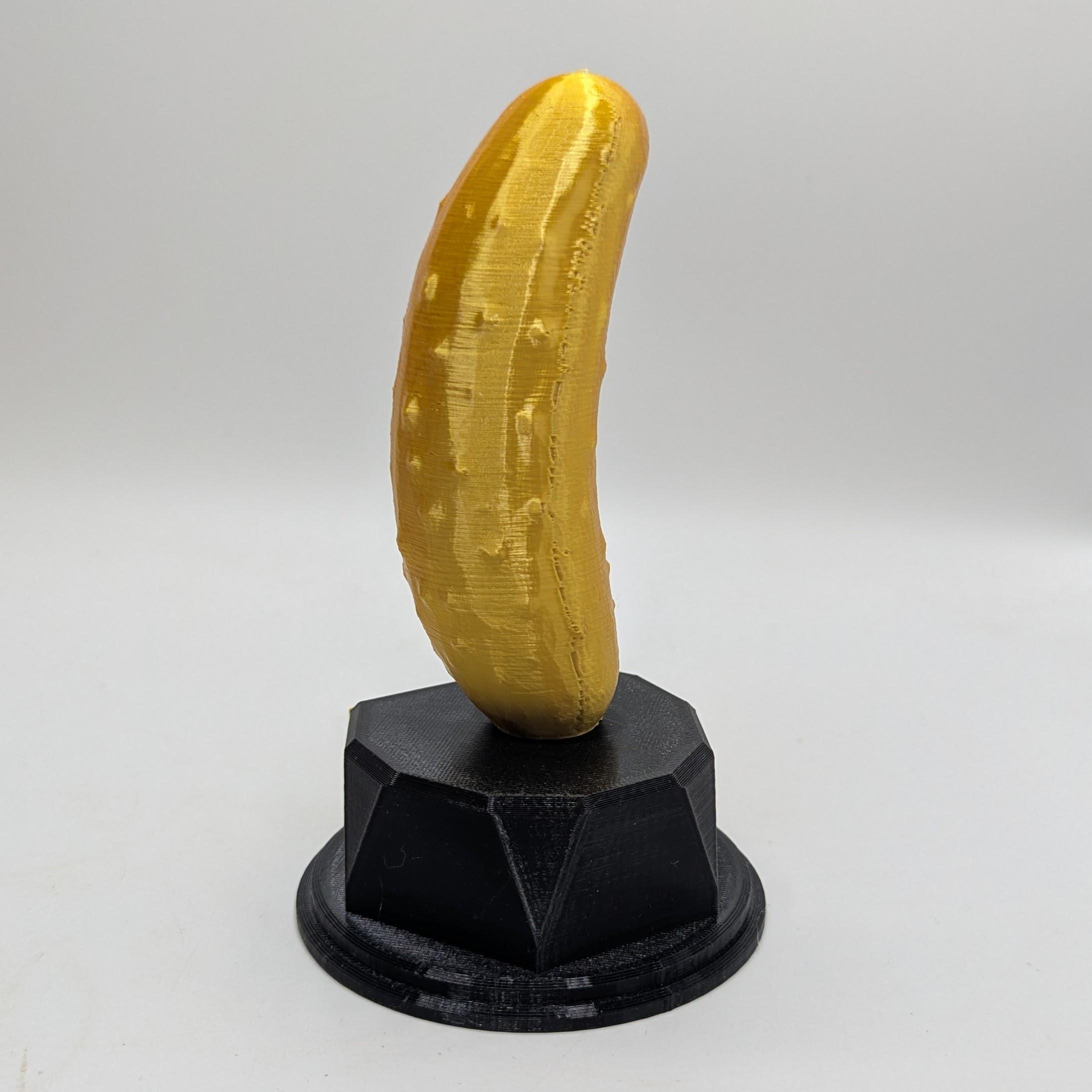 Personalised Gherkin Trophy, Custom Trophy Gift, Gherkin Lover Trophy, Gherkin Award Gift, Pickle Award Trophy, Gherkin Shaped Gift, Gherkin