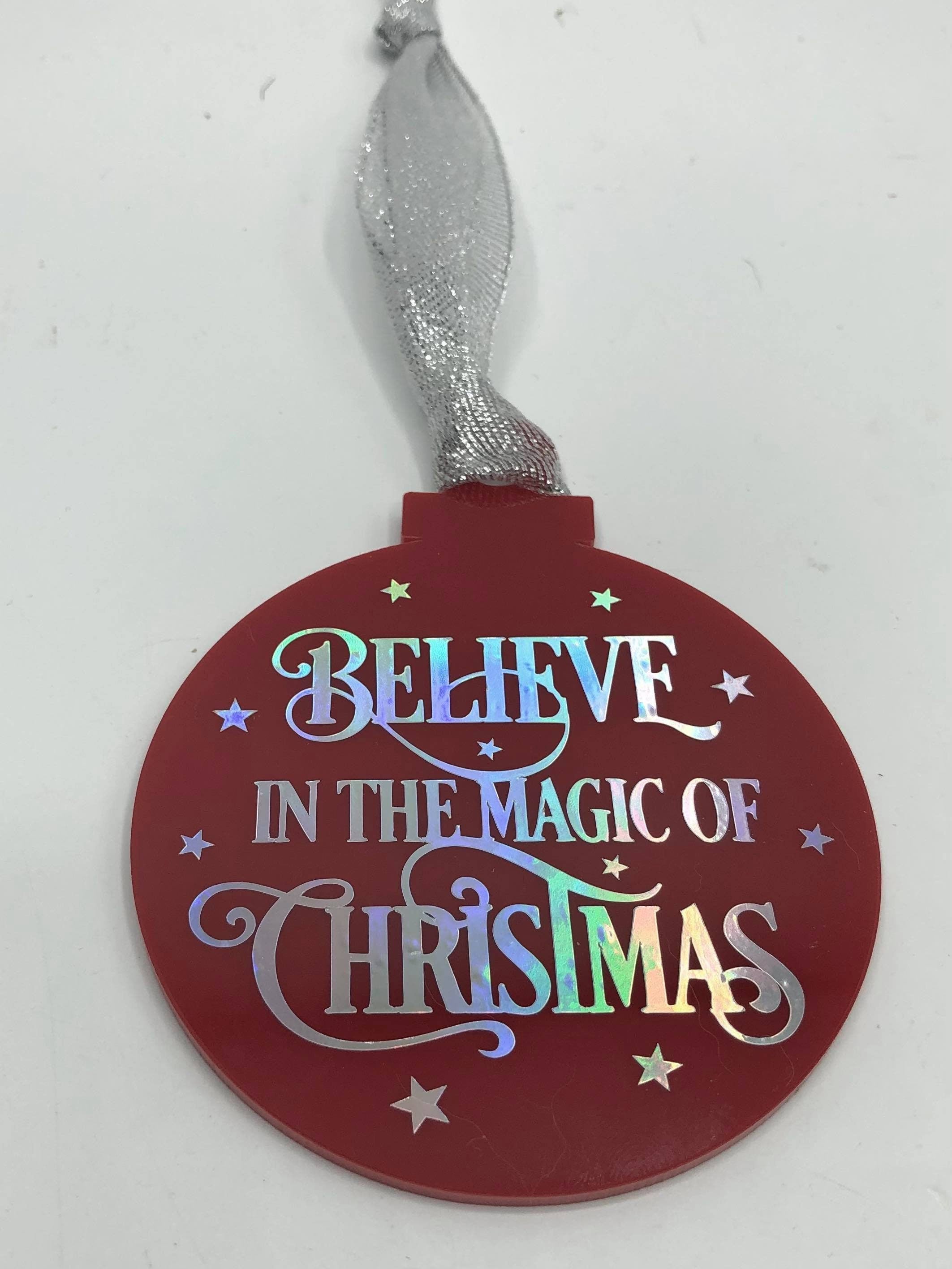Believe in the Magic of Christmas Bauble, Magic of Christmas Bauble, House Believes, Christmas Ornament, Believe In The Magic Decoration
