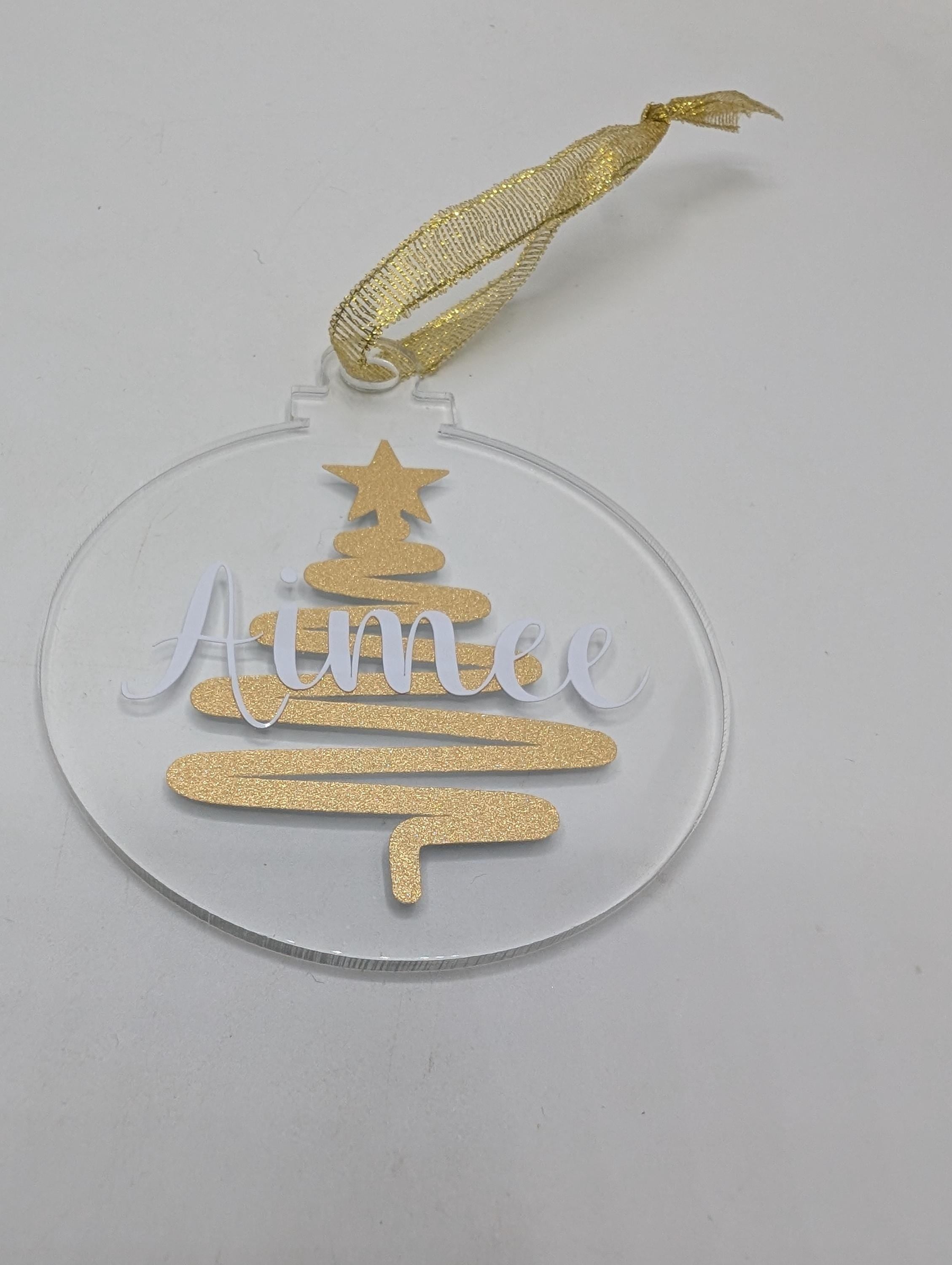 Personalised Christmas Bauble, Christmas Tree Bauble, Tree Personalised Decoration, Custom Bauble, Stocking Filler, Christmas Tree Decor